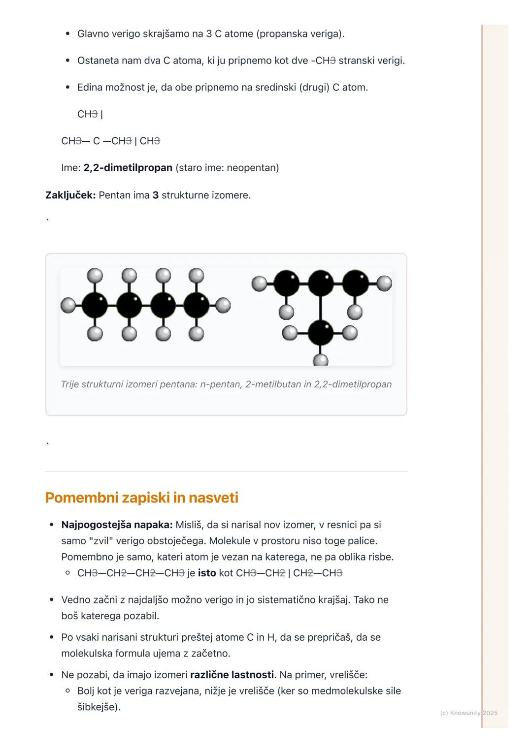 # Izomerija (strukturna)

Kaj je izomerija?

Izomerija je pojav v organski kemiji, kjer imata dve ali več spojin enako
molekulsko formulo, a