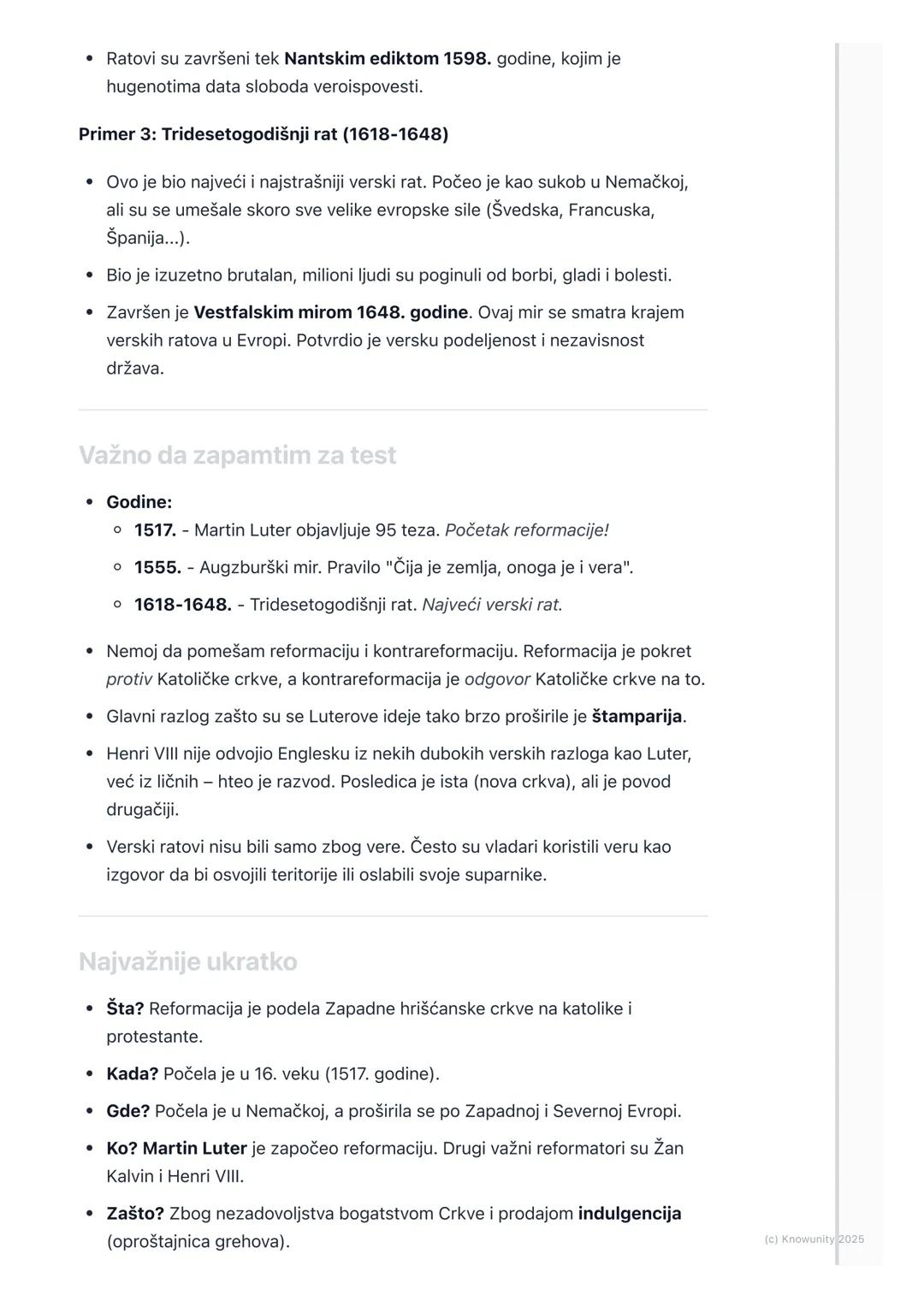 # Reformacija i verski ratovi -
podela Crkve

Uvod: Šta je réformacija?

Reformacija je veliki pokret u 16. veku koji je doveo do podele Zap