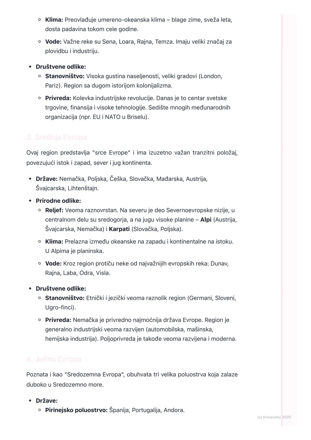 # Regioni Evrope

Uvod u regionalnu podelu Evrope

Evropa je kontinent sa velikom raznolikošću u pogledu prirode, stanovništva,
kulture i pr