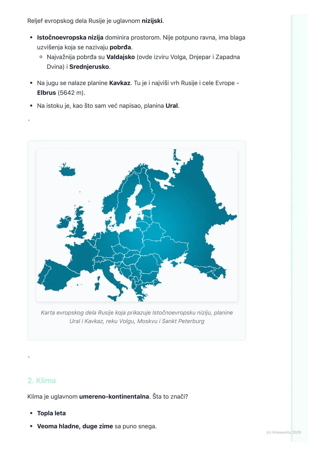 # Geografija Ruske Federacije
(evropski deo)

Opšte odlike i položaj

Ruska Federacija je najveća država na svetu po površini. Prostire se n