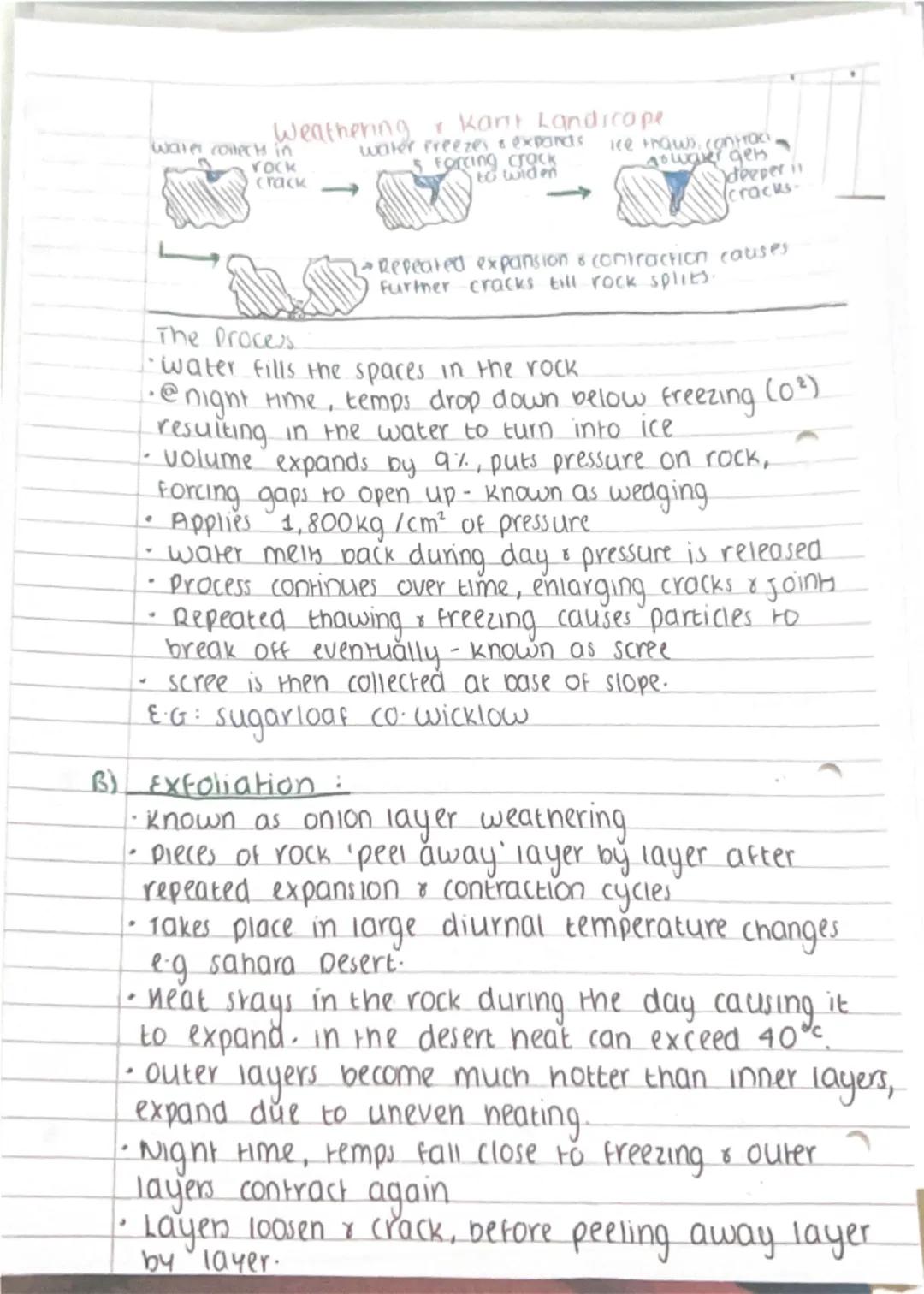 - weathering Karst Landscure
- weathering the breaking up & decay of rocks,
through natural mechanical & chemical processes.

Erosion= the b
