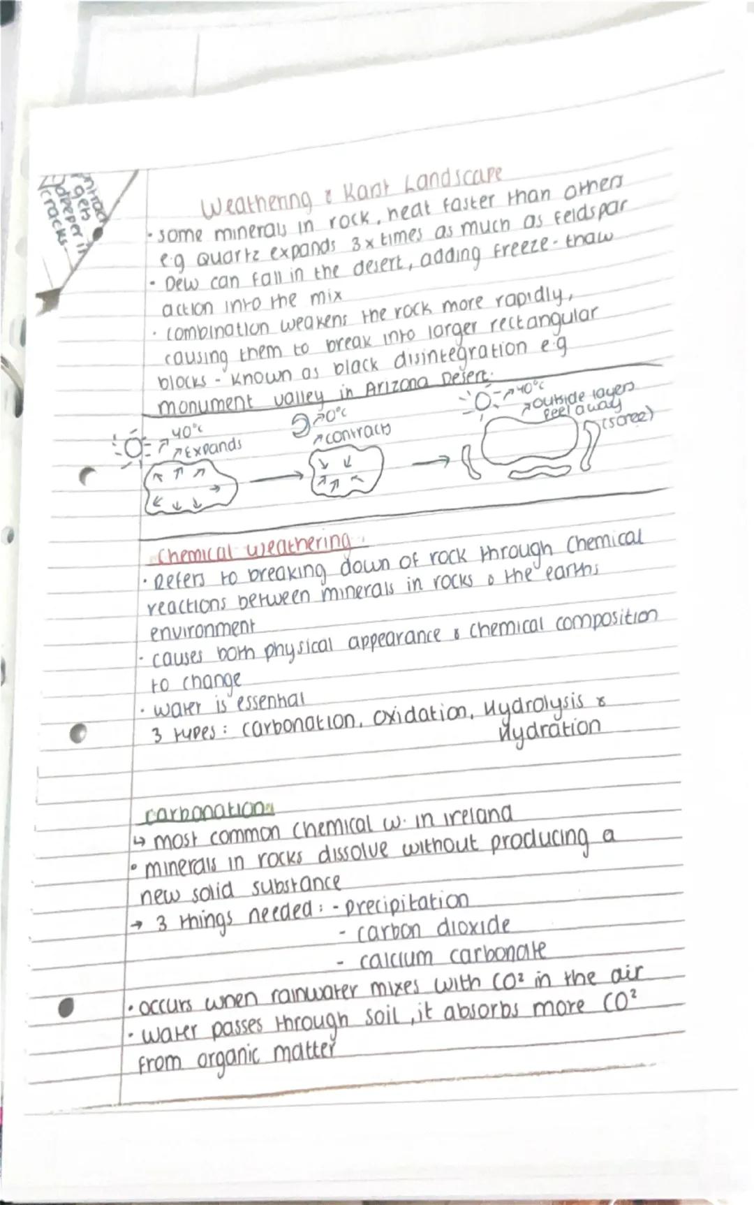 - weathering Karst Landscure
- weathering the breaking up & decay of rocks,
through natural mechanical & chemical processes.

Erosion= the b