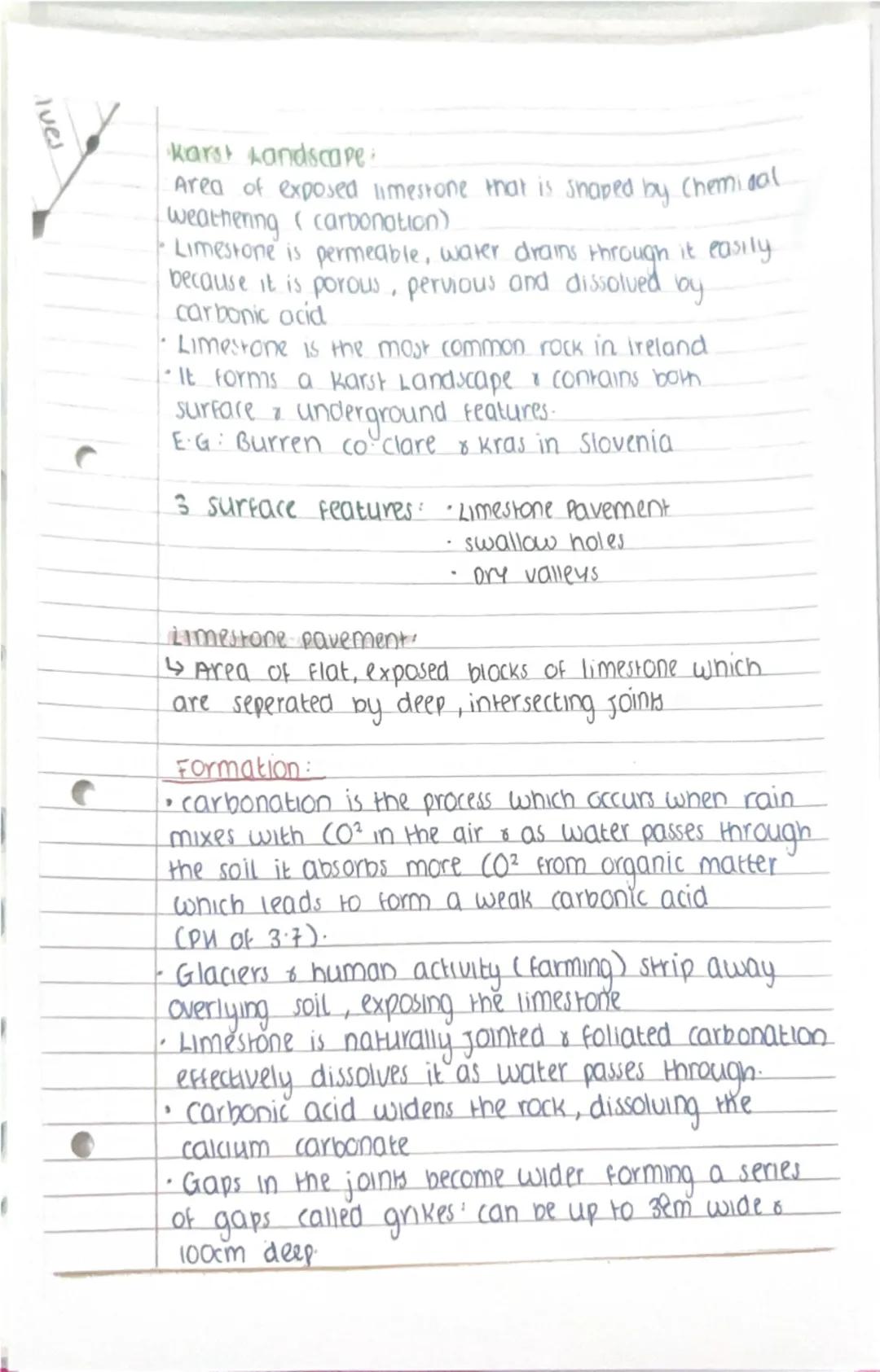 - weathering Karst Landscure
- weathering the breaking up & decay of rocks,
through natural mechanical & chemical processes.

Erosion= the b