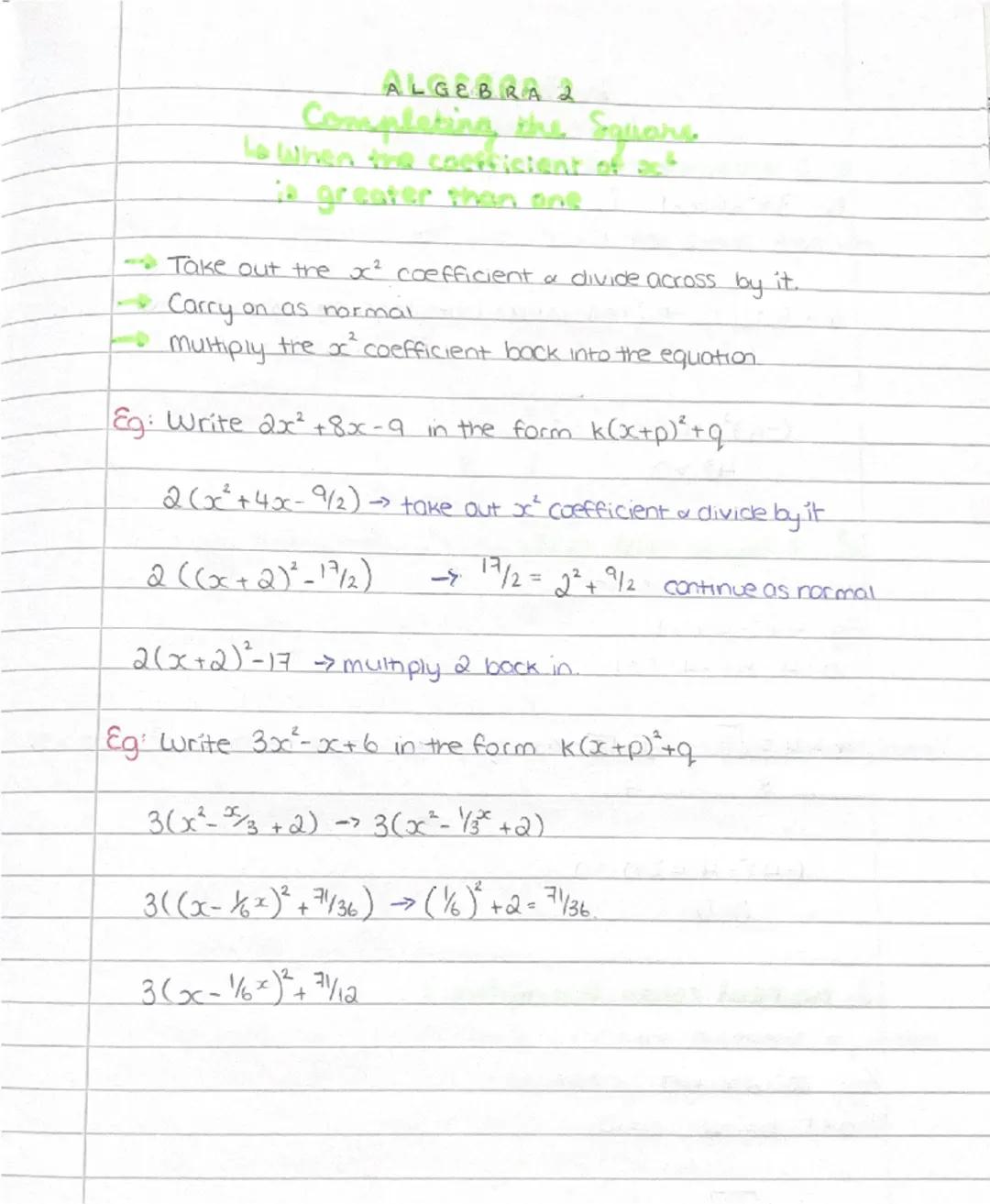ALGEBRA 2
The Factor Theorem

* If ox=a is a root then ox-a is a foctor...

a
Eg: If ox-7 is a factor of ox³-3x²-25x-21 find the roots of th