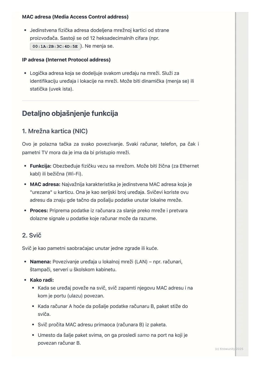 # Mrežna oprema

Uvod u mrežnu opremu

Mrežna oprema su svi fizički uređaji koji omogućavaju računarima i drugim
uređajima da se povežu i ko