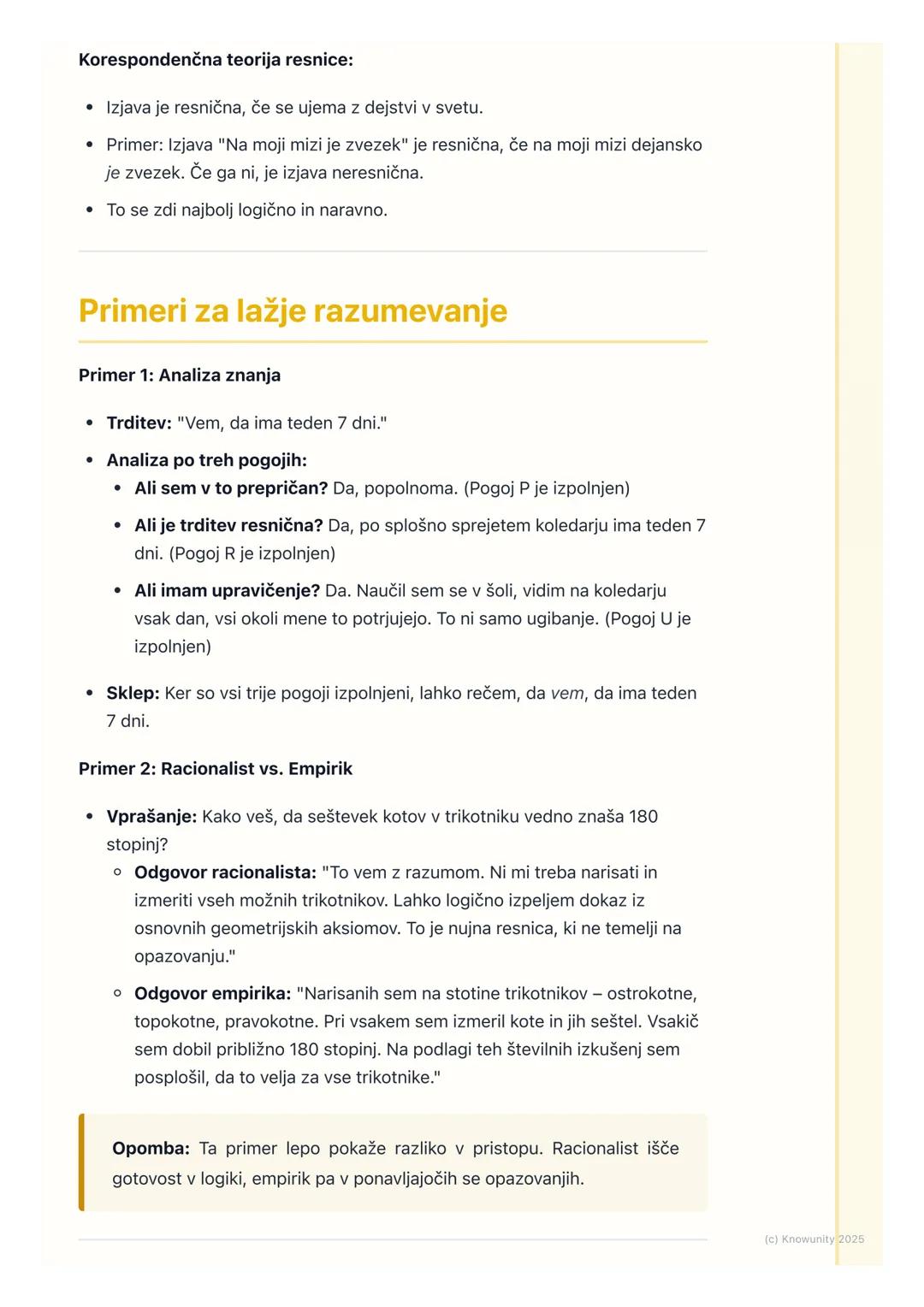 # Epistemologija: Vprašanje o
spoznanju in resnici

Kaj je epistemologija?

To je veja filozofije, ki se ukvarja z znanjem. V bistvu postavl