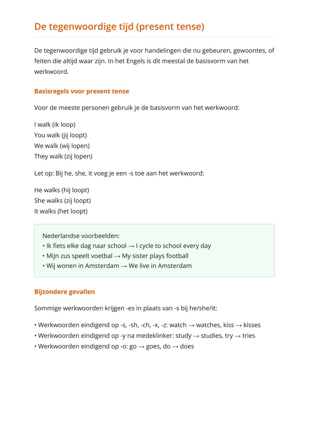 Engelse werkwoordstijden:
tegenwoordige en verleden tijd
Leer de basisregels van Engelse werkwoordstijden met praktische
voorbeelden
Engels 