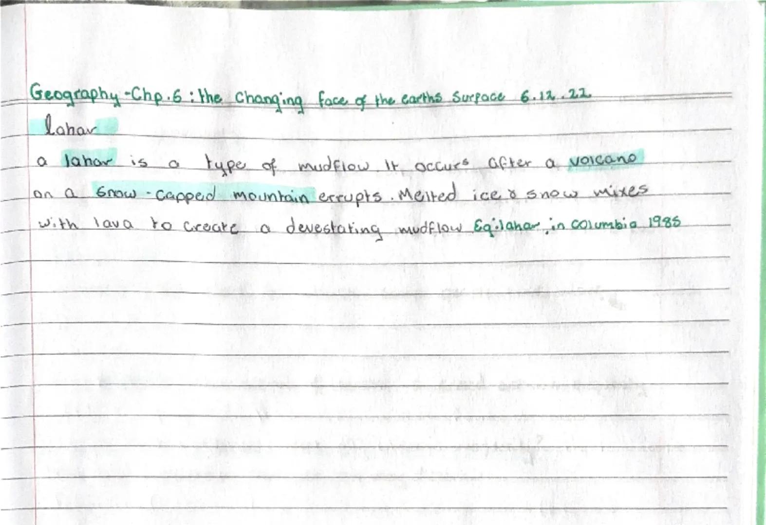 Geography-Chp. 6: the Changing face of the earth's surface 14.11.22

WEATHERING

*   weathering is the breaking down of rocks & soil that ar