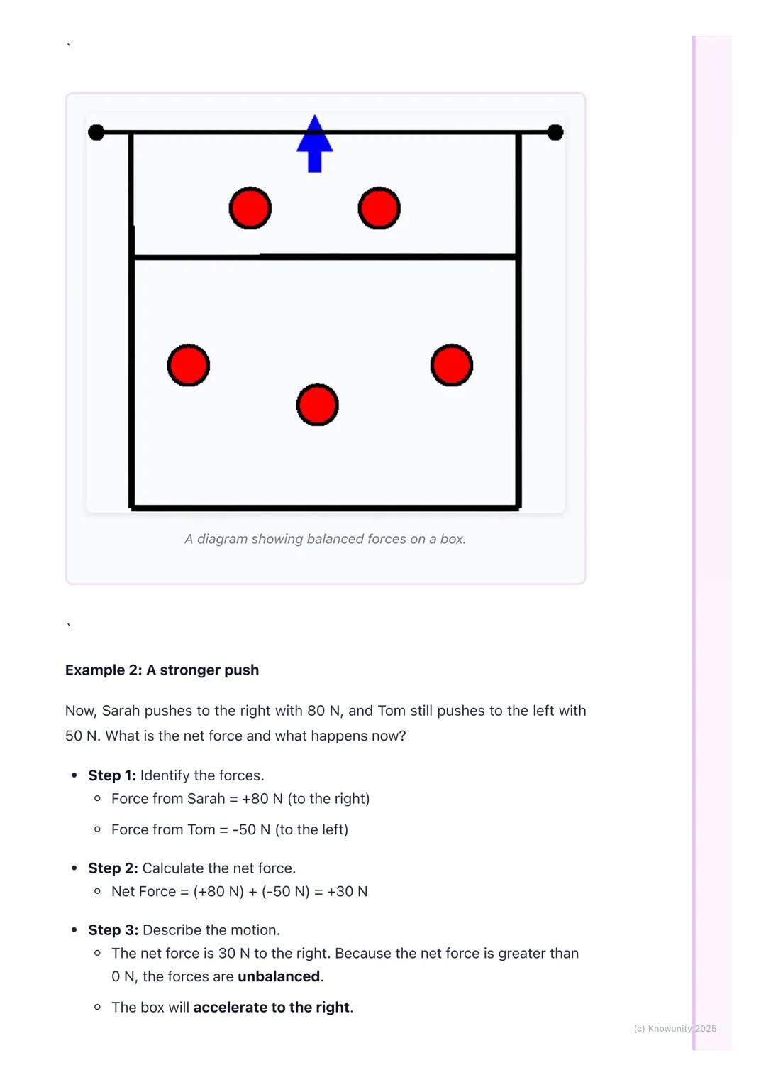 # Balanced and Unbalanced
## Forces

An introduction to forces

Forces are just pushes or pulls on an object. They can make things start
mov