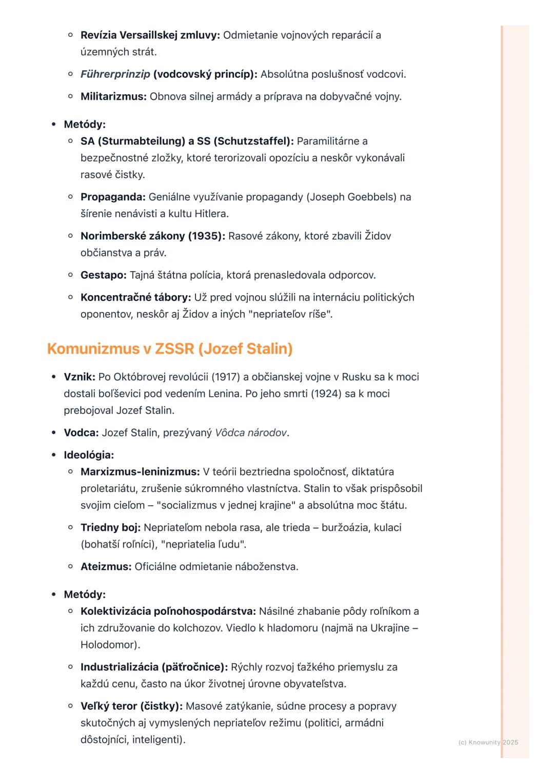 # Vzostup totalitných režimov
(fašizmus, nacizmus,
komunizmus v ZSSR)

1. Prehľad vzostupu totalitných režimov

Po prvej svetovej vojne sa s