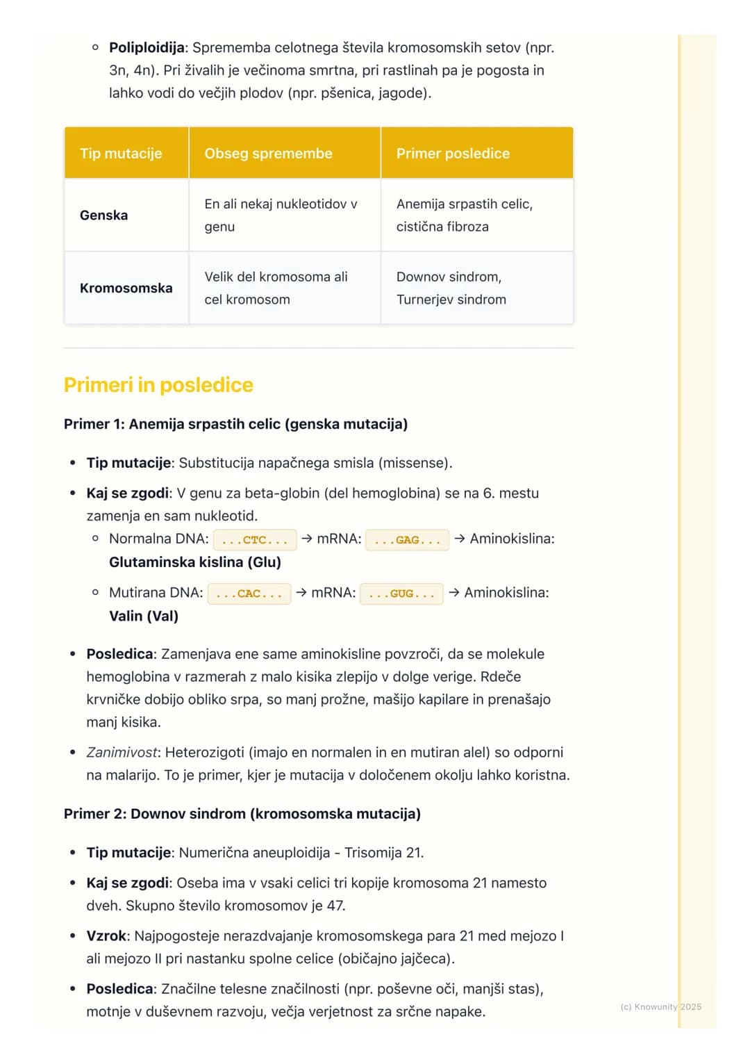 # Mutacije

Kaj so mutacije?

Mutacije so trajne spremembe v dednem materialu (DNA). So naključne in
se lahko zgodijo v katerikoli celici. S