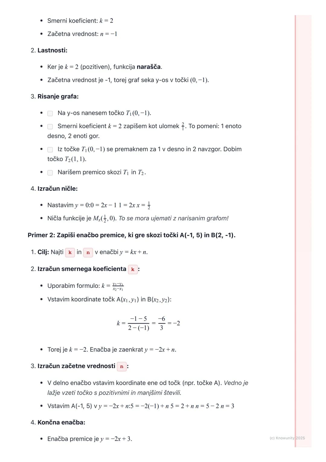 # Linearna funkcija

Kaj je linearna funkcija?

Linearna funkcija je ena izmed osnovnih funkcij v matematiki. Opisuje
odvisnost med dvema ko