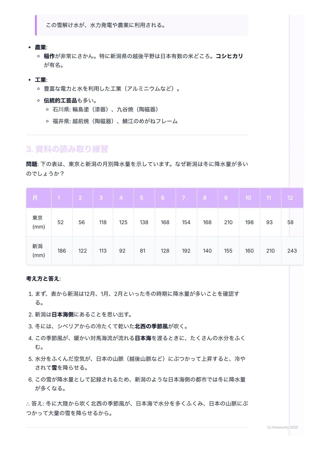# 関東・中部地方

関東地方と中部地方のまとめ

関東地方と中部地方の位置を示す日本地図

日本の中心的な役割を持つ関東地方と、多様な特色を持つ中部地方についての要点。テス
ト前にしっかり復習する。

1. 大事な用語と基本

関東地方 日本の首都東京がある地方。日本で最も人口