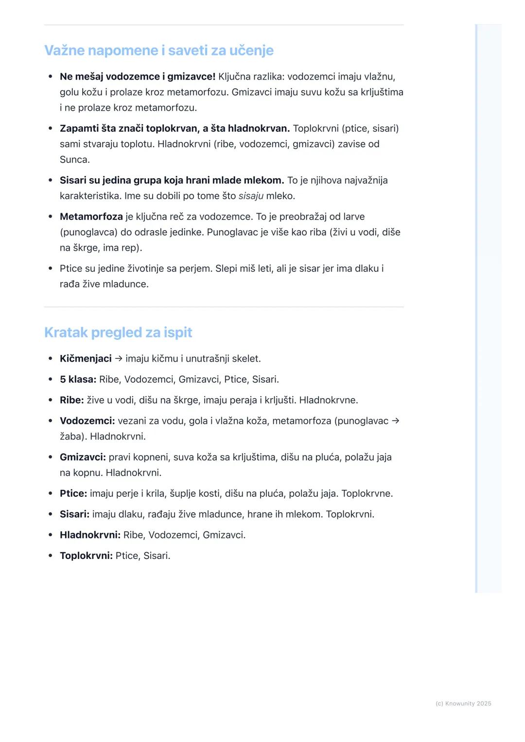 # Kičmenjaci

Uvod u kičmenjake

Kičmenjaci su životinje koje imaju unutrašnji skelet čiji je glavni deo kičma.
Kičma je sastavljena od pršl