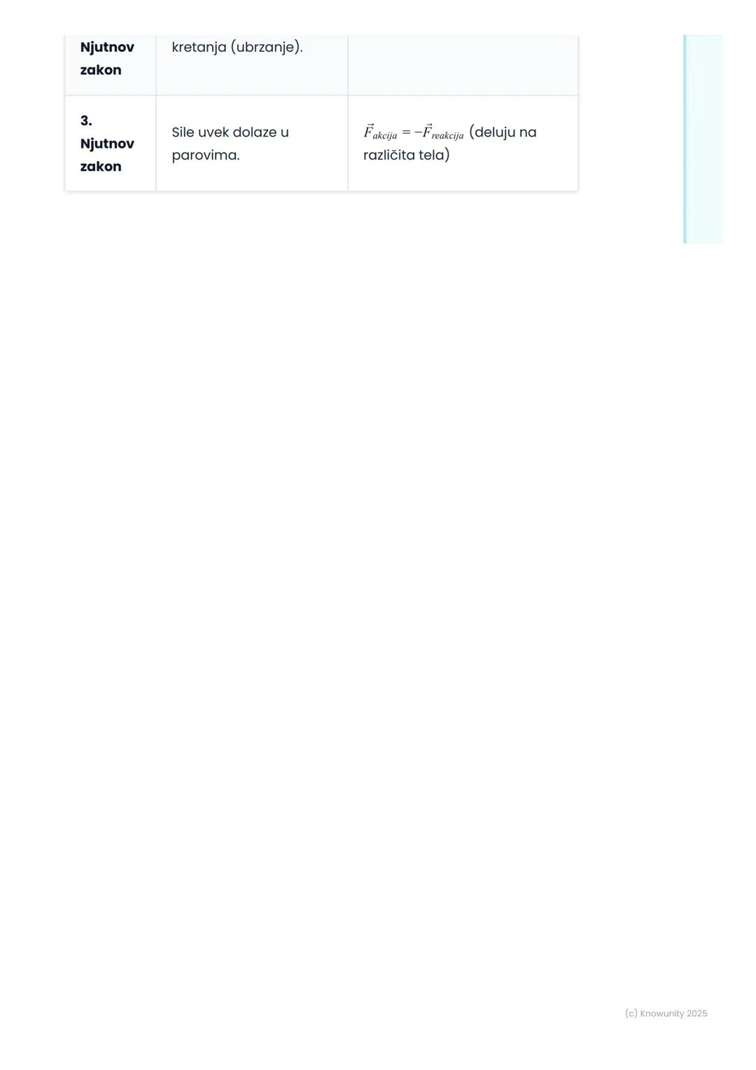 # Njutnovi zakoni kretanja

## Uvod u Njutnove zakone

Njutnovi zakoni su osnova dinamike, dela fizike koji proučava zašto se
tela kreću. Do
