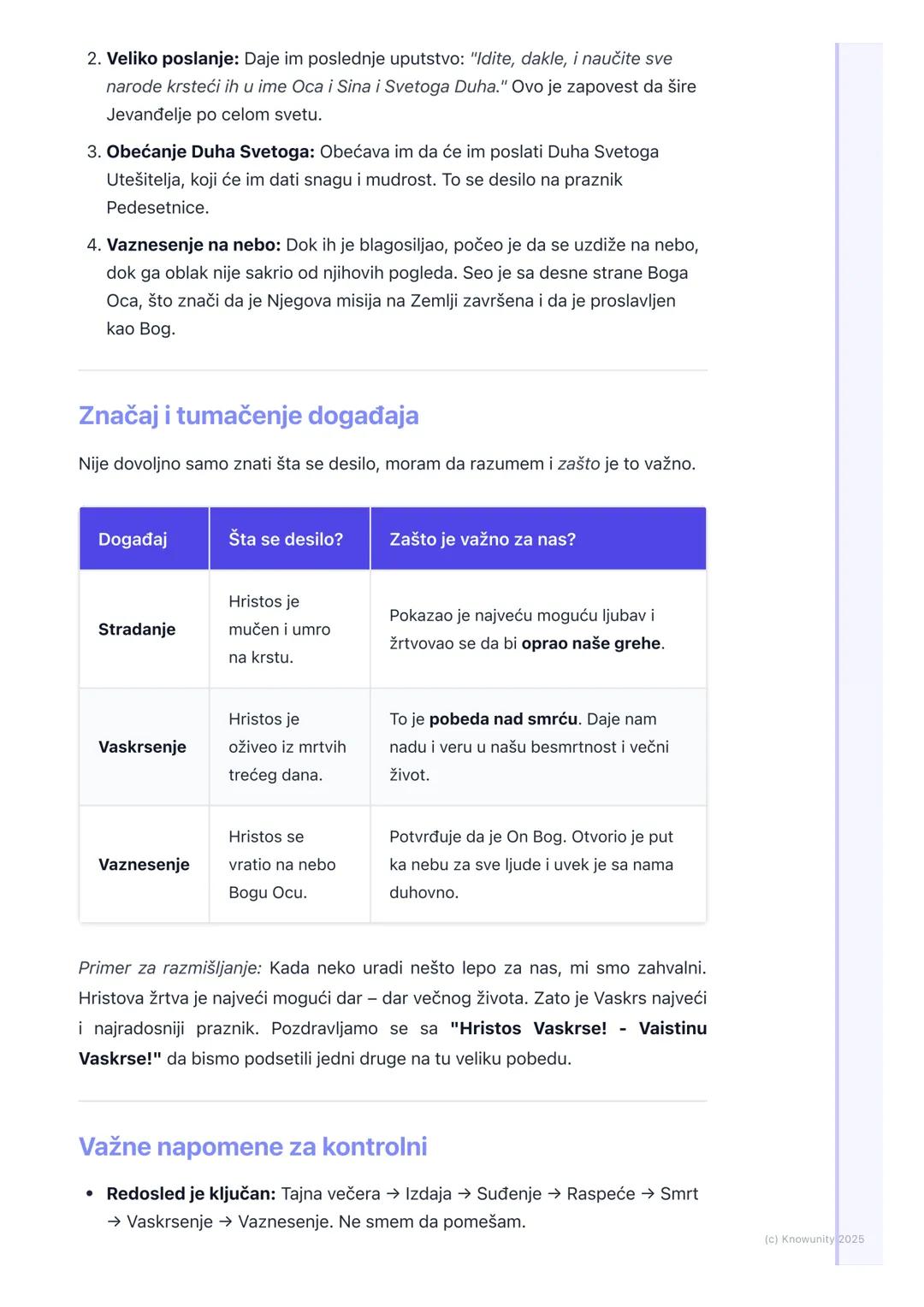 # Stradanje, Vaskrsenje i
Vaznesenje Hristovo

Uvod u temu

Ovo su najvažniji događaji u životu Isusa Hrista i u celom hrišćanstvu.
Stradanj