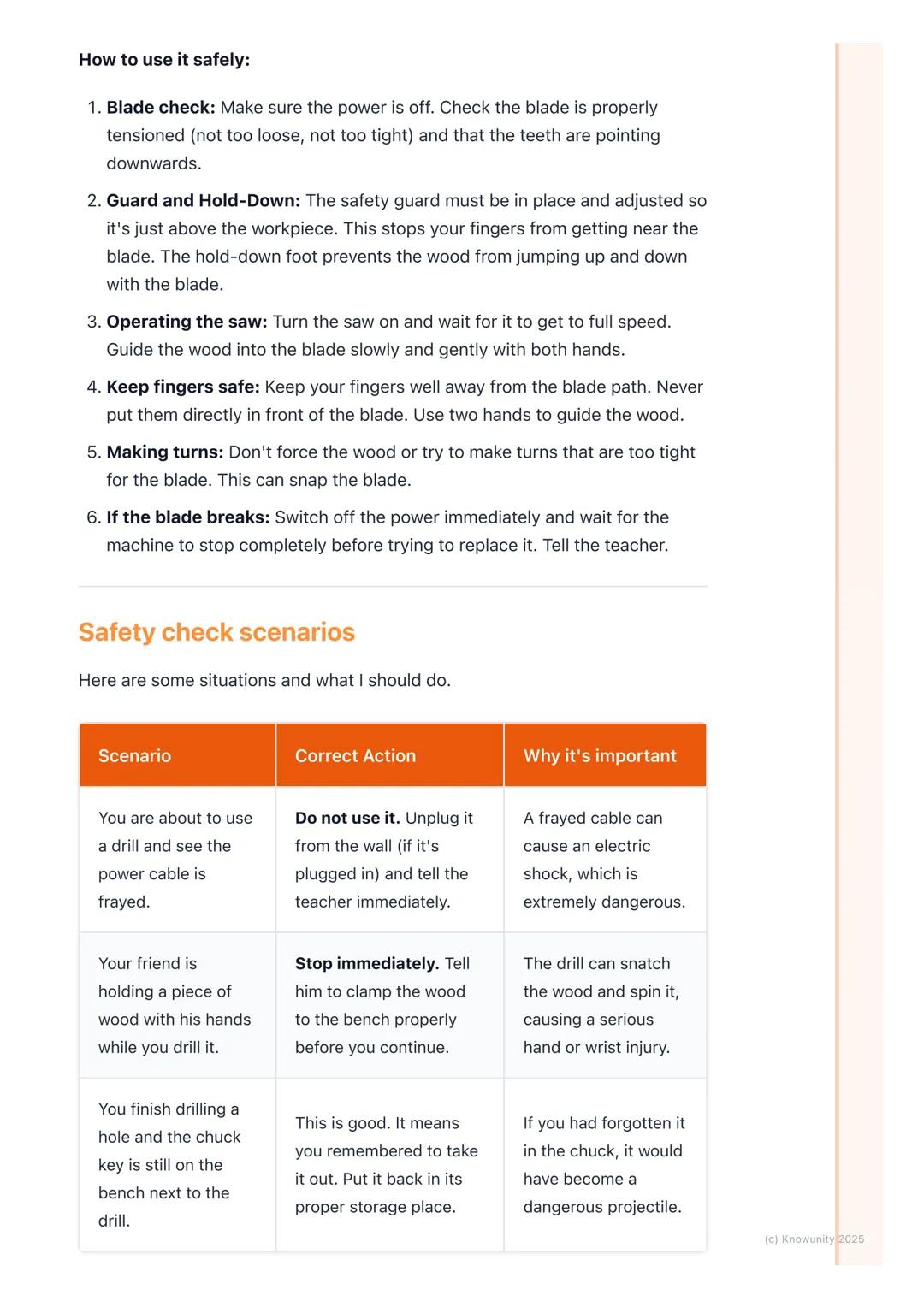 # Safe Use of Basic Power Tools

General safety rules for power tools

This is about using power tools like drills and sanders safely in the