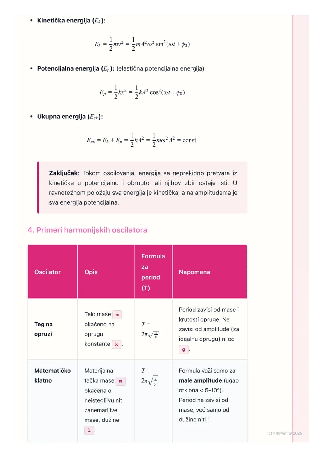 # Harmonijsko oscilovanje

Uvod u harmonijsko oscilovanje

Oscilacije su periodična kretanja tela oko ravnotežnog položaja. Harmonijsko
osci