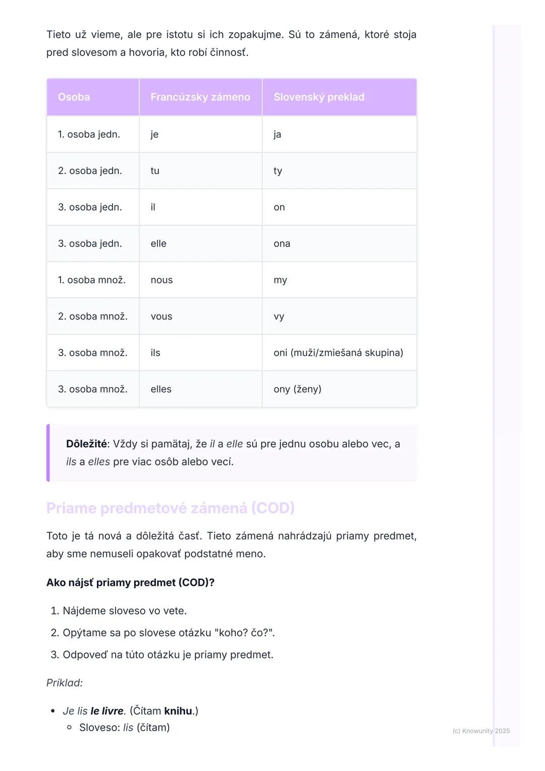 # Zámená

1. Úvod do zámen

Ahojte! Dnes si zopakujeme zámená vo francúzštine, lebo sú super dôležité,
aby naše vety zneli prirodzene a aby 