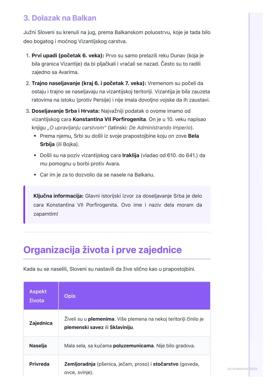 # Doseljavanje Slovena i Srba na
Balkan

## Uvod u doseljavanje Slovena

Ovo je lekcija o tome kako su naši preci, Sloveni, a među njima i S