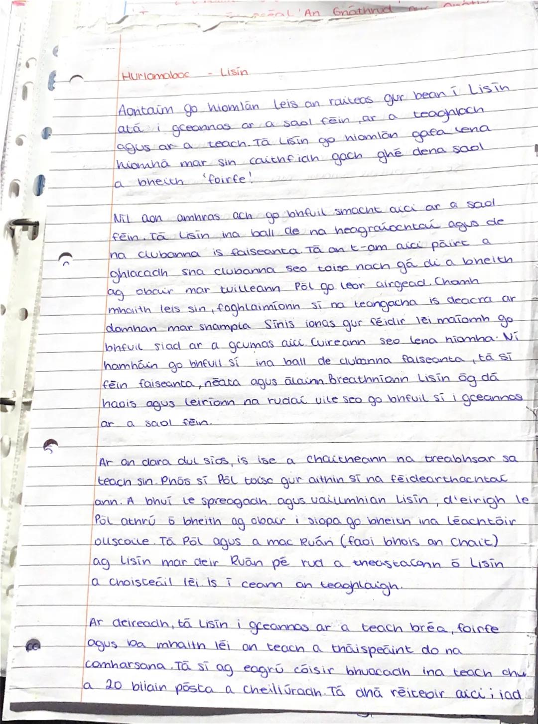Hurlamaboc

• Bhi Pöl og obair
den chéad uair

le heilis Ni Dhuibhne
I siopa nuair a bhuail sé le Lisin

• Ta on teacht gion agus neata dan 