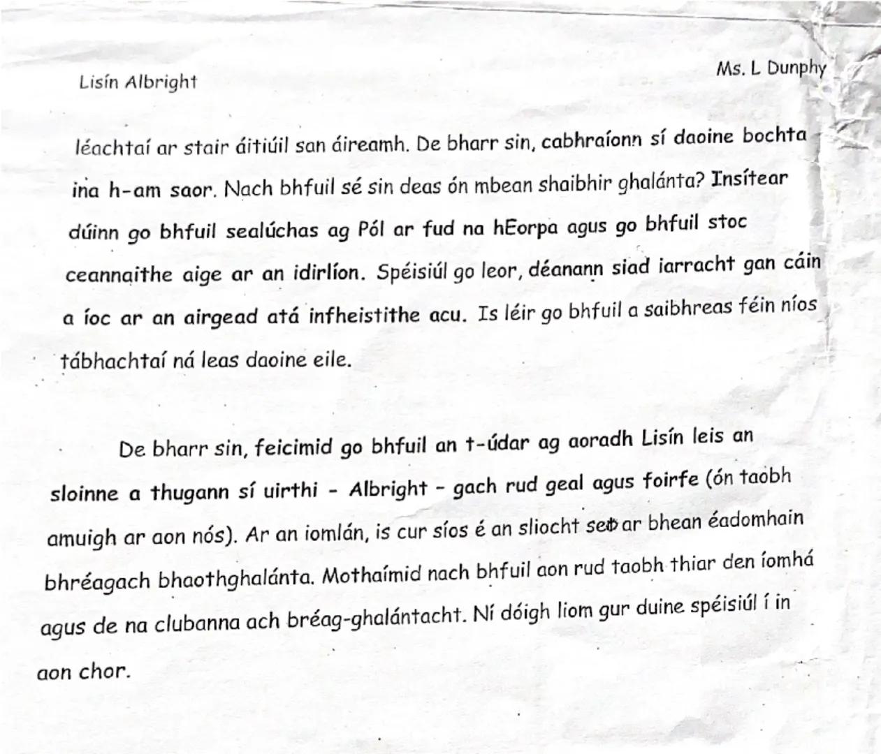 Hurlamaboc

• Bhi Pöl og obair
den chéad uair

le heilis Ni Dhuibhne
I siopa nuair a bhuail sé le Lisin

• Ta on teacht gion agus neata dan 