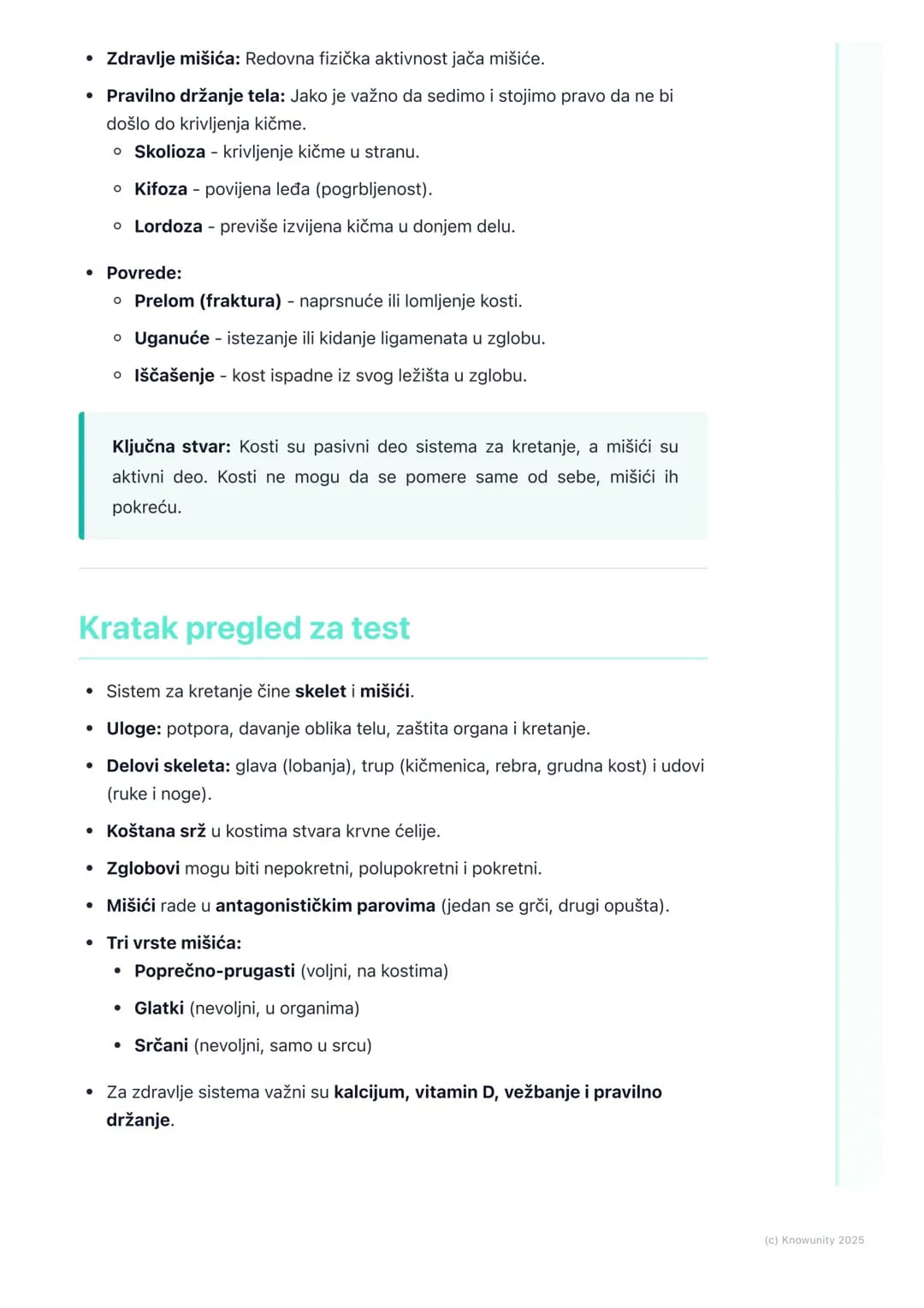 # Sistem organa za kretanje

Uvod u sistem organa za kretanje

Sistem organa za kretanje nam omogućava da se krećemo, trčimo, skačemo i
radi