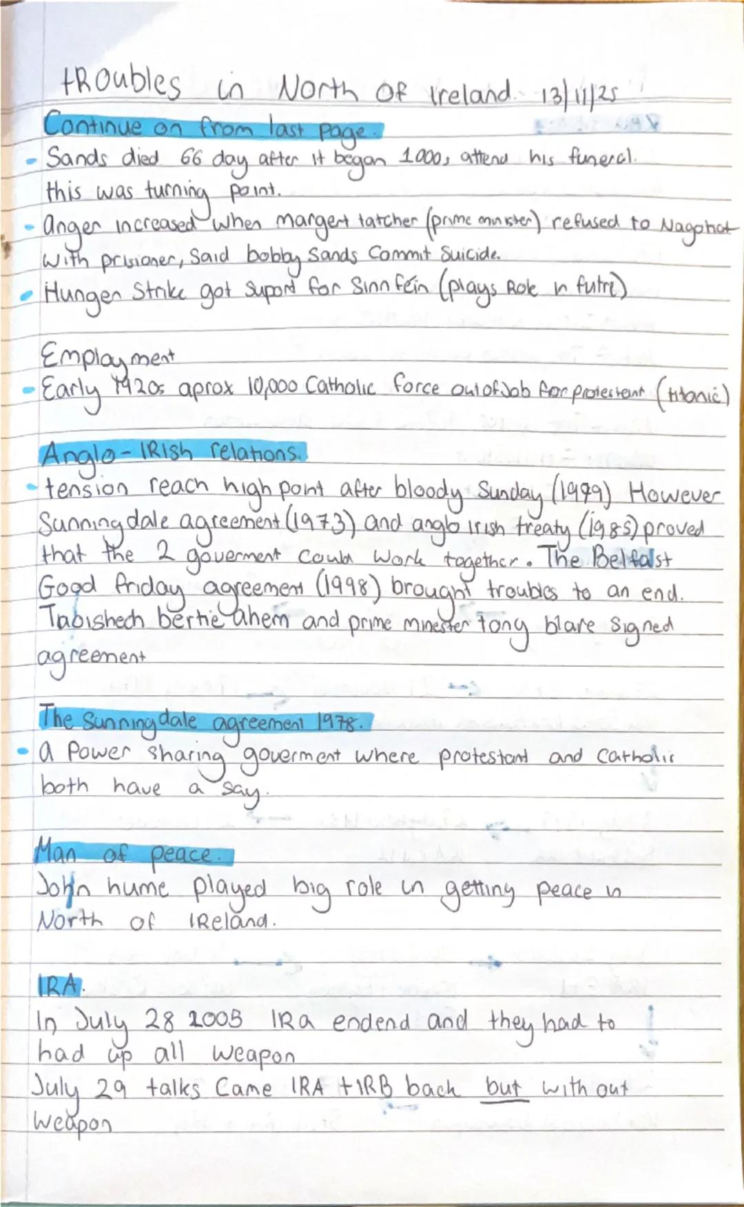 # the Civil Right Movement & the troubles. 13/11/25
back ground to conflict in
North of Ireland.
- after the partition of Ireland in 1921, 6