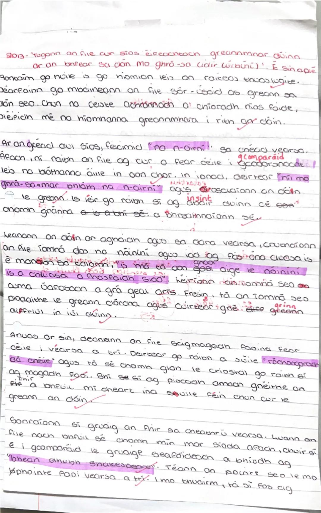 2013- "Tugann an five cur sios efeachtach greannmnar dúinn.
ar an bhfear sa dán mo ghrà-sa cidir wibini)' É sin apie
Fontaim go noive is go 