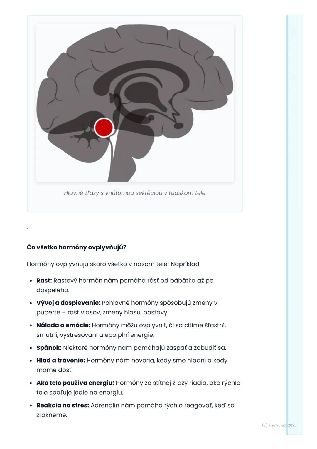 # Hormonálna sústava

## Úvod do hormonálnej sústavy

Hormonálna sústava je ako tajný riadiaci systém v našom tele. Používa
špeciálne chemic