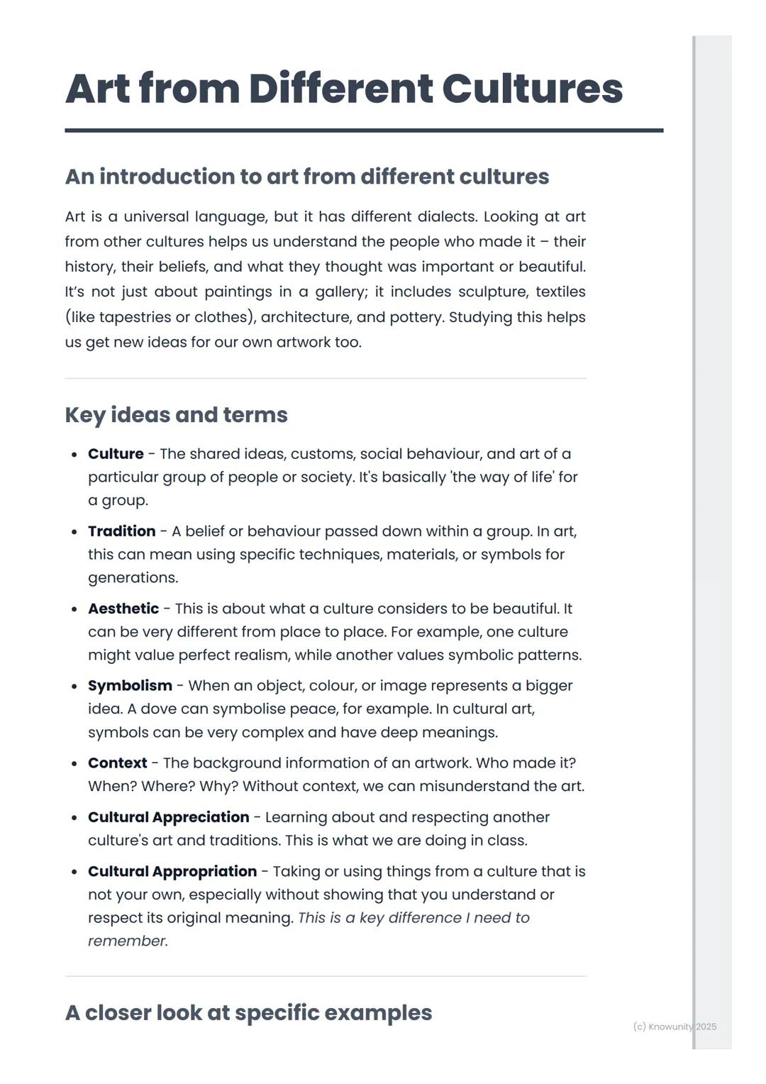 # Art from Different Cultures

An introduction to art from different cultures

Art is a universal language, but it has different dialects. L