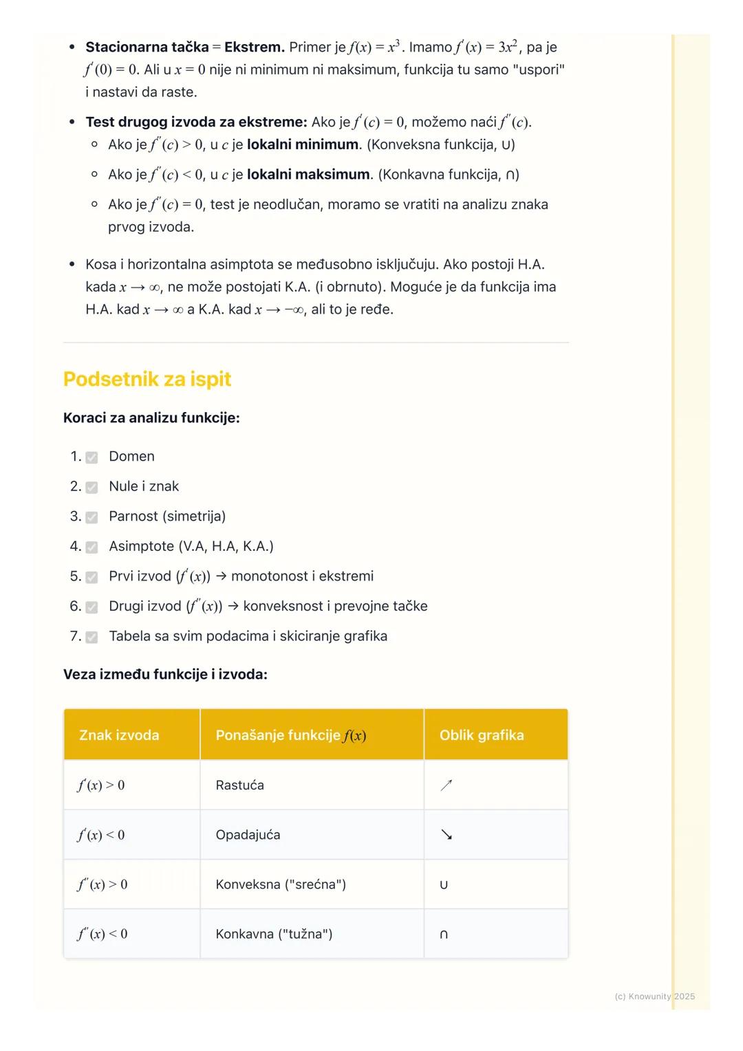 # Primene izvoda

Uvod u primene izvoda

Izvodi nisu samo apstraktan pojam, njihova glavna primena je u ispitivanju
ponašanja (toka) funkcij