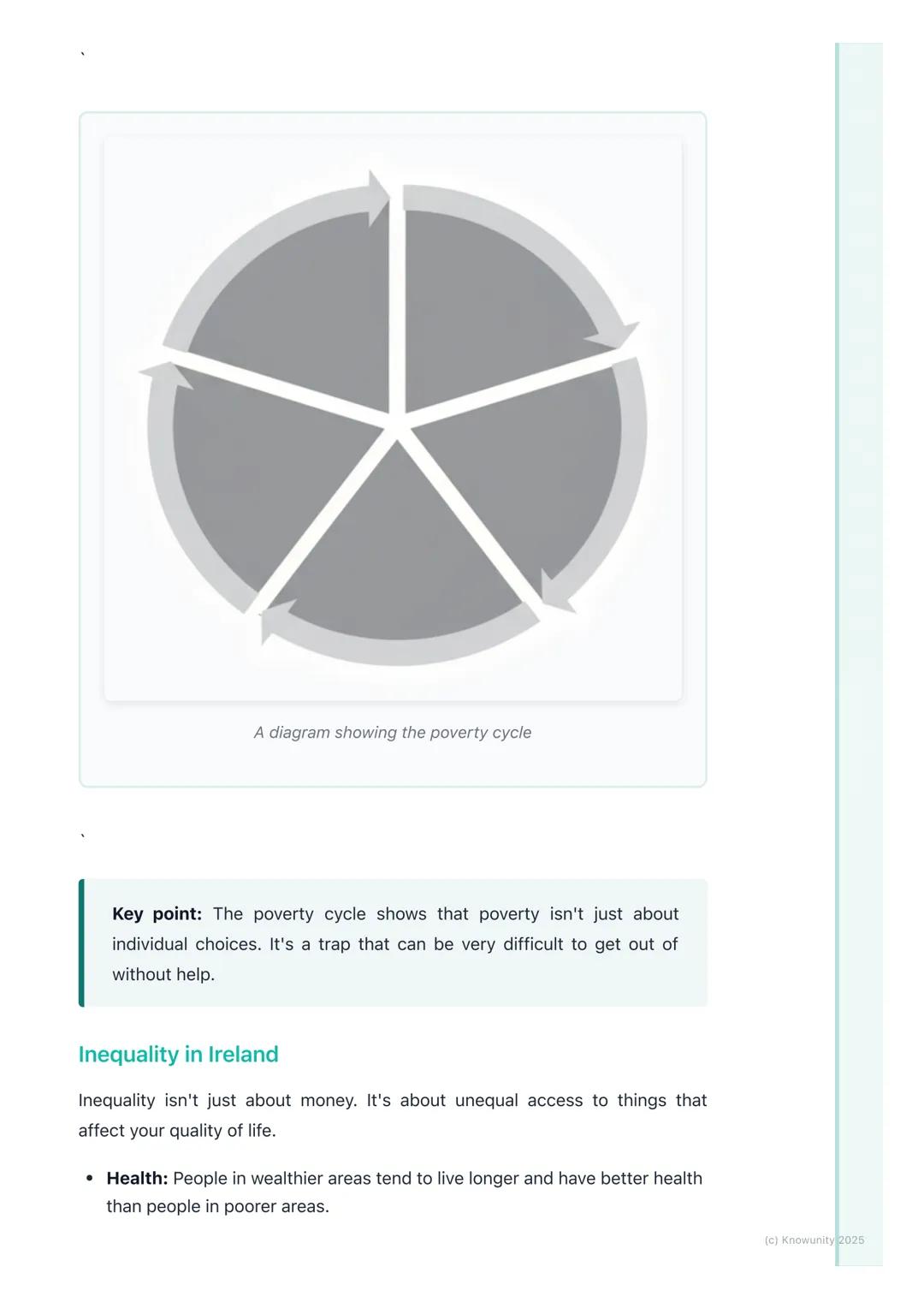 # Poverty and Inequality

## What are poverty and inequality?

Poverty and inequality are big topics in CSPE. They are about the unfair
dist