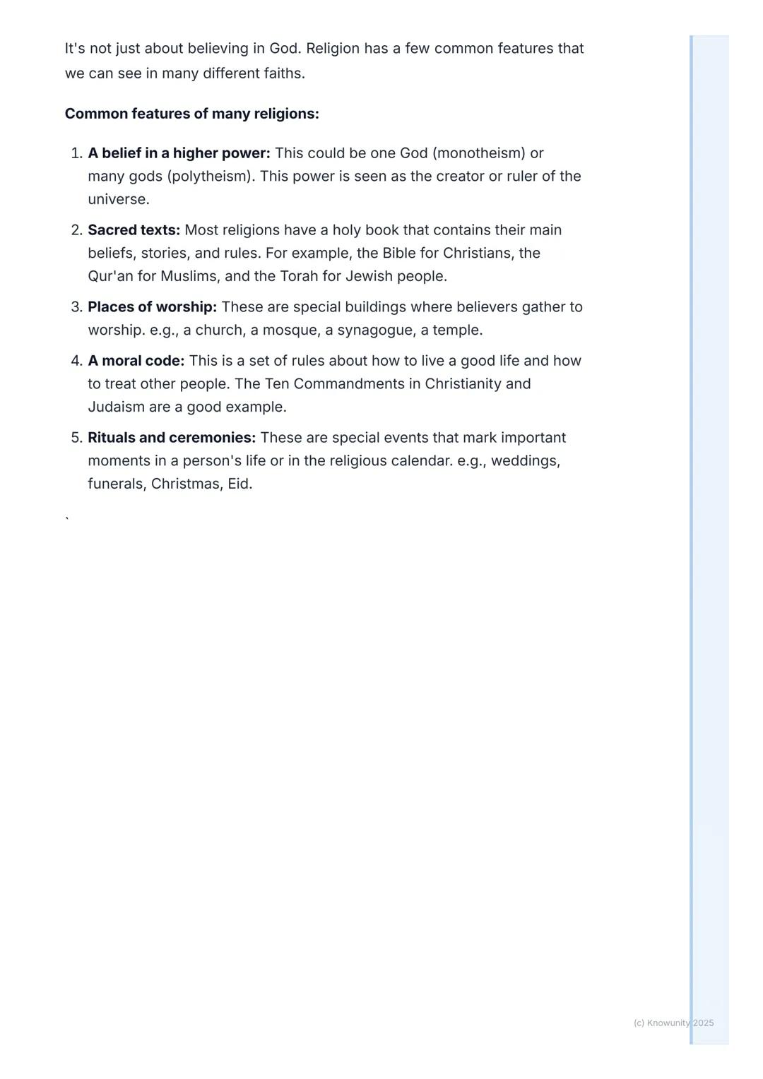 # What is Religion?

An introduction to religion

Religion is a big topic and it's a bit hard to define in just one sentence. It's
basically