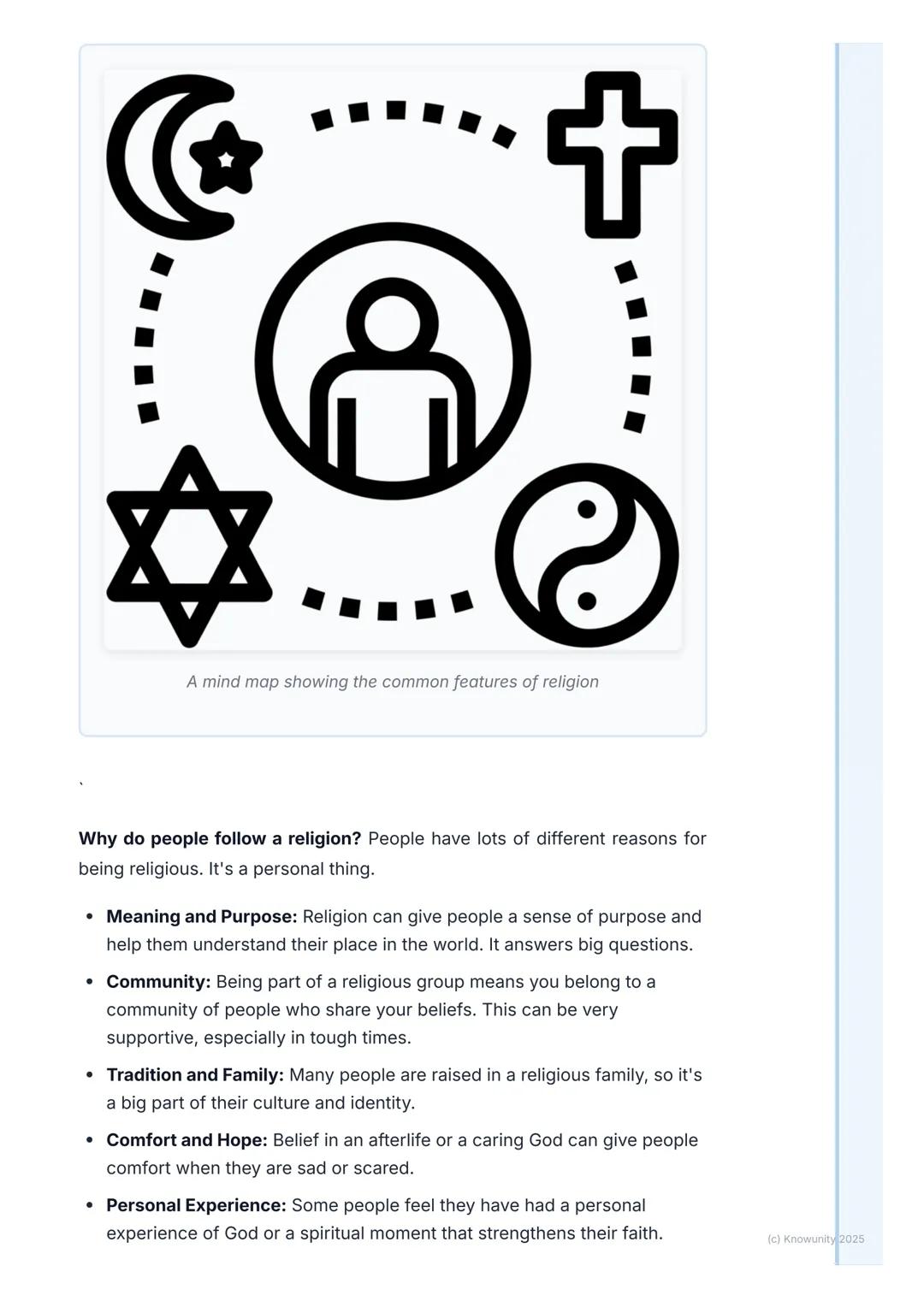 # What is Religion?

An introduction to religion

Religion is a big topic and it's a bit hard to define in just one sentence. It's
basically