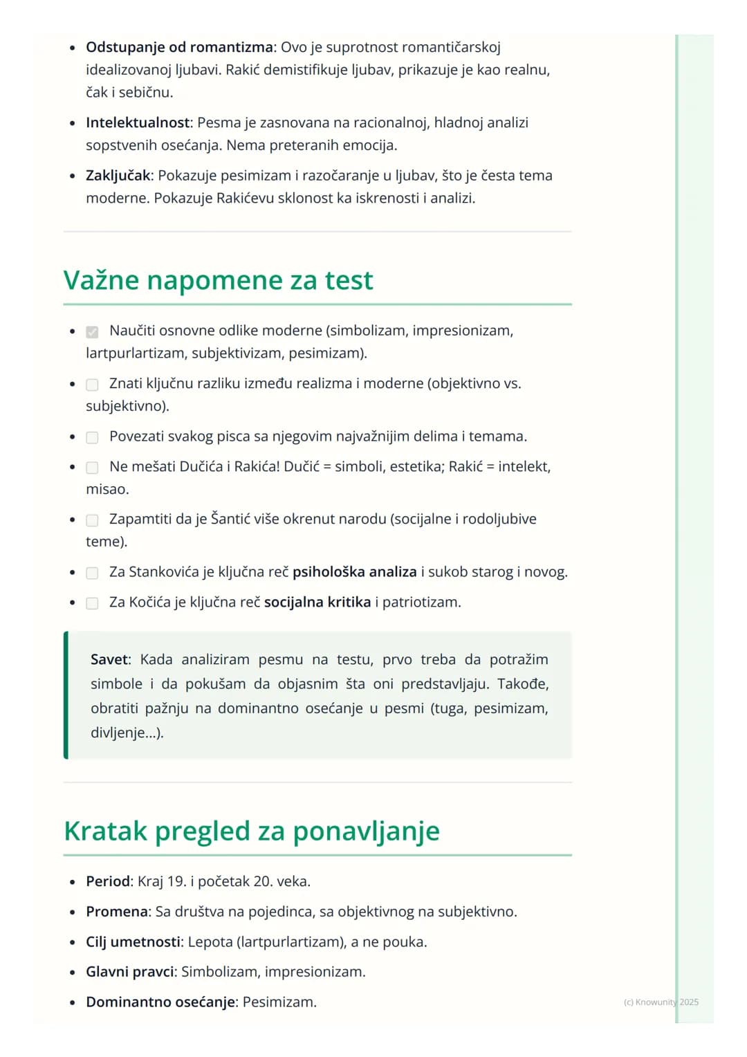 # Počeci moderne u srpskoj
književnosti

## Uvod u početke moderne

Moderna u srpskoj književnosti se javlja krajem 19. i početkom 20. veka,