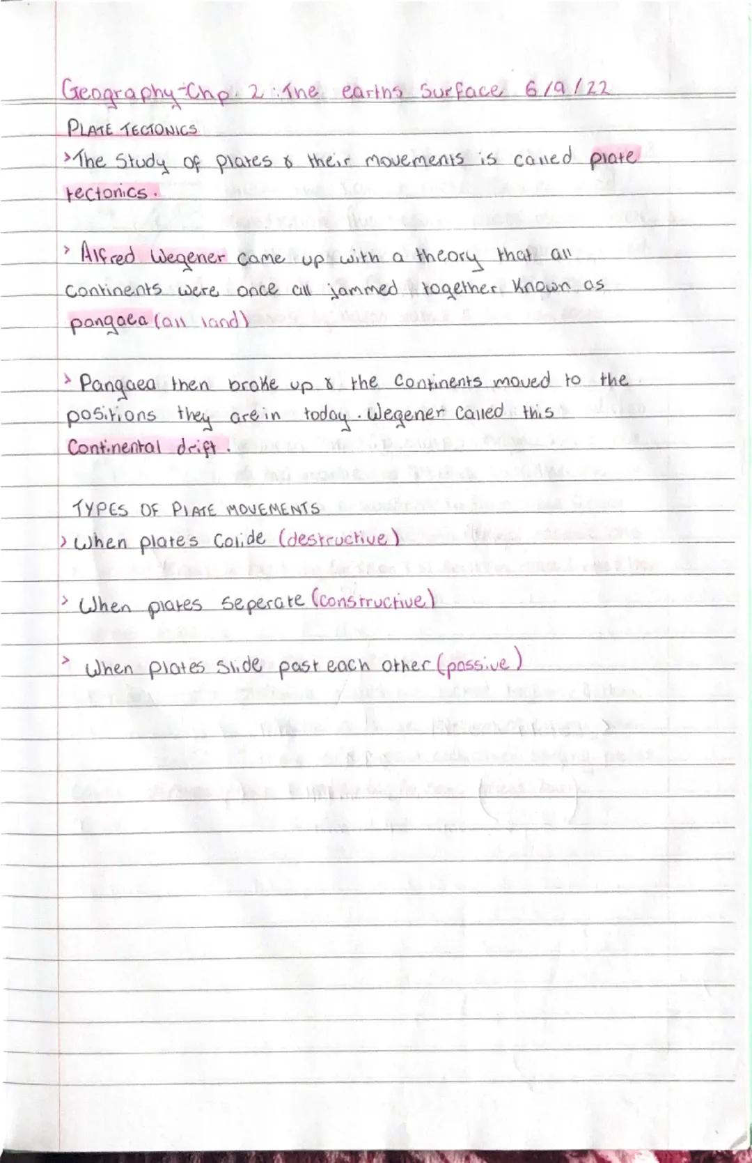 Geography-Chp 2: The earins Surface

I-LAYERS OF THE EARTH


the Crust

the Crust is the outside layer
It is made of solid rock. The
Oceans 