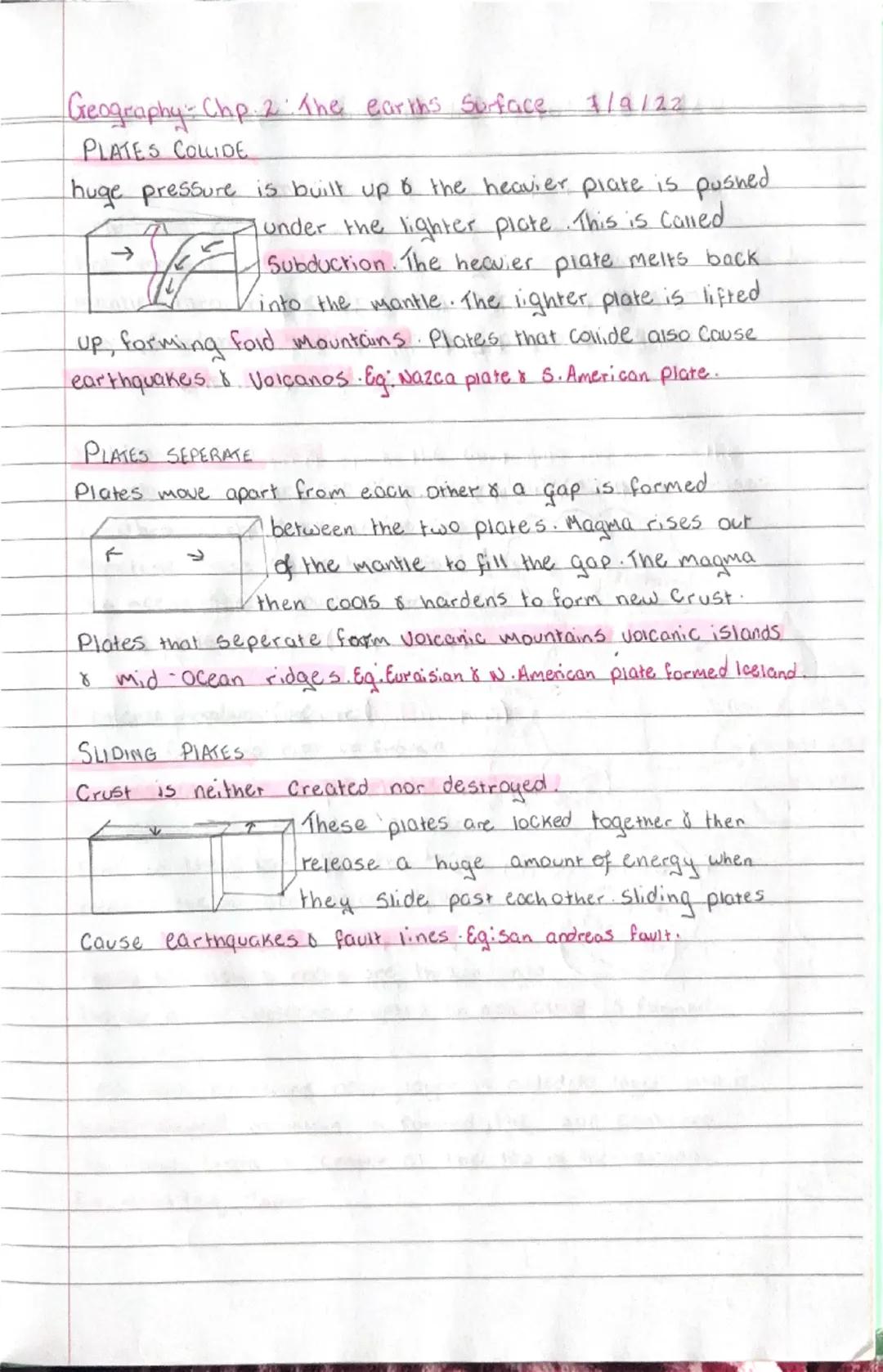Geography-Chp 2: The earins Surface

I-LAYERS OF THE EARTH


the Crust

the Crust is the outside layer
It is made of solid rock. The
Oceans 