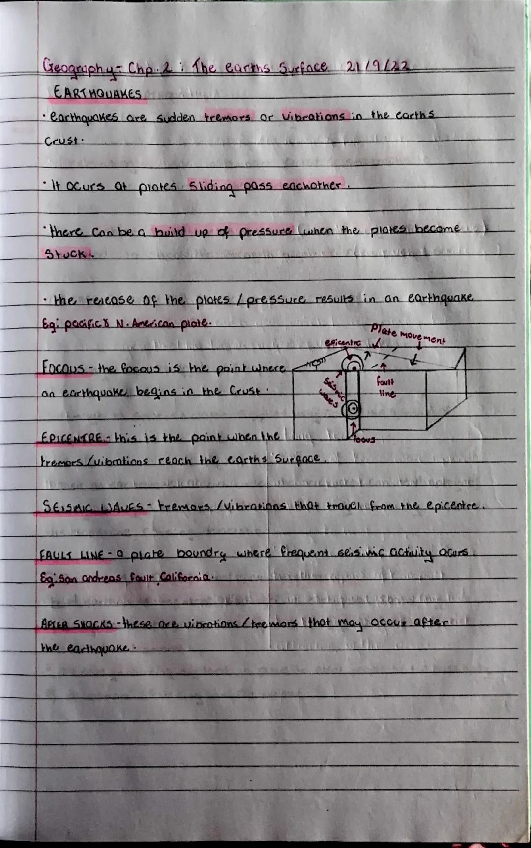 Geography-Chp 2: The earins Surface

I-LAYERS OF THE EARTH


the Crust

the Crust is the outside layer
It is made of solid rock. The
Oceans 