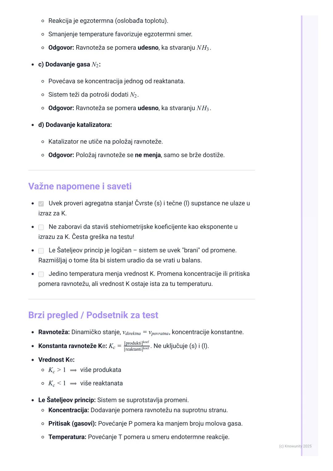 # Hemijska ravnoteža

Uvod u hemijsku ravnotežu

Većina hemijskih reakcija koje smo do sada radili su išle "do kraja", tj. reaktanti se
potr