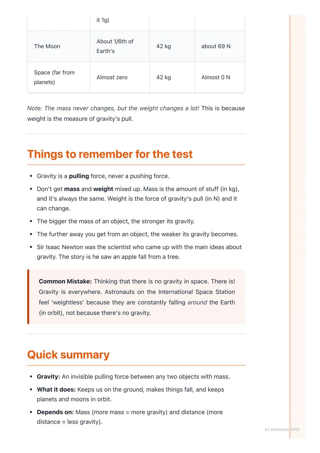 # Gravity

## What is gravity?

Gravity is an invisible force. It's a pulling force that attracts objects towards
each other. Here on Earth,