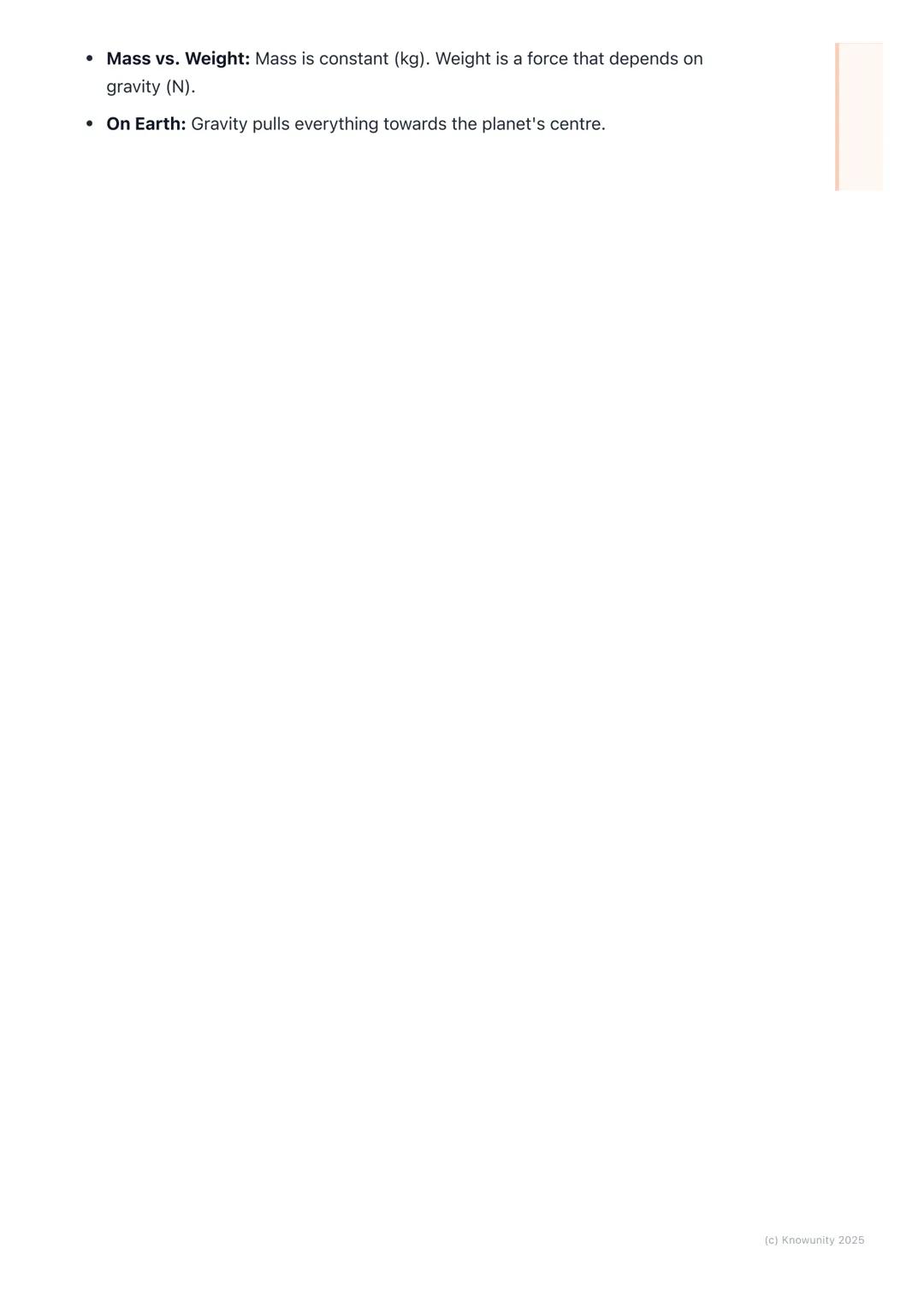 # Gravity

## What is gravity?

Gravity is an invisible force. It's a pulling force that attracts objects towards
each other. Here on Earth,