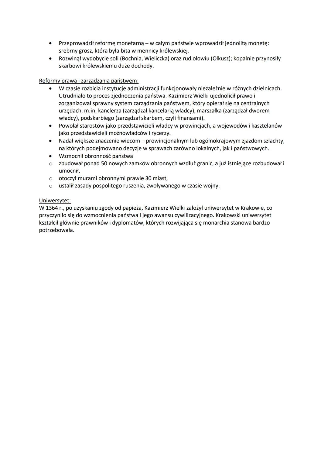 # Rządy Kazimierza Wielkiego

Kazimierz Wielki był królem Polski od
1333 do 1370 r. Dzięki jego rządom, które zakończyły dzieło zjednoczenia