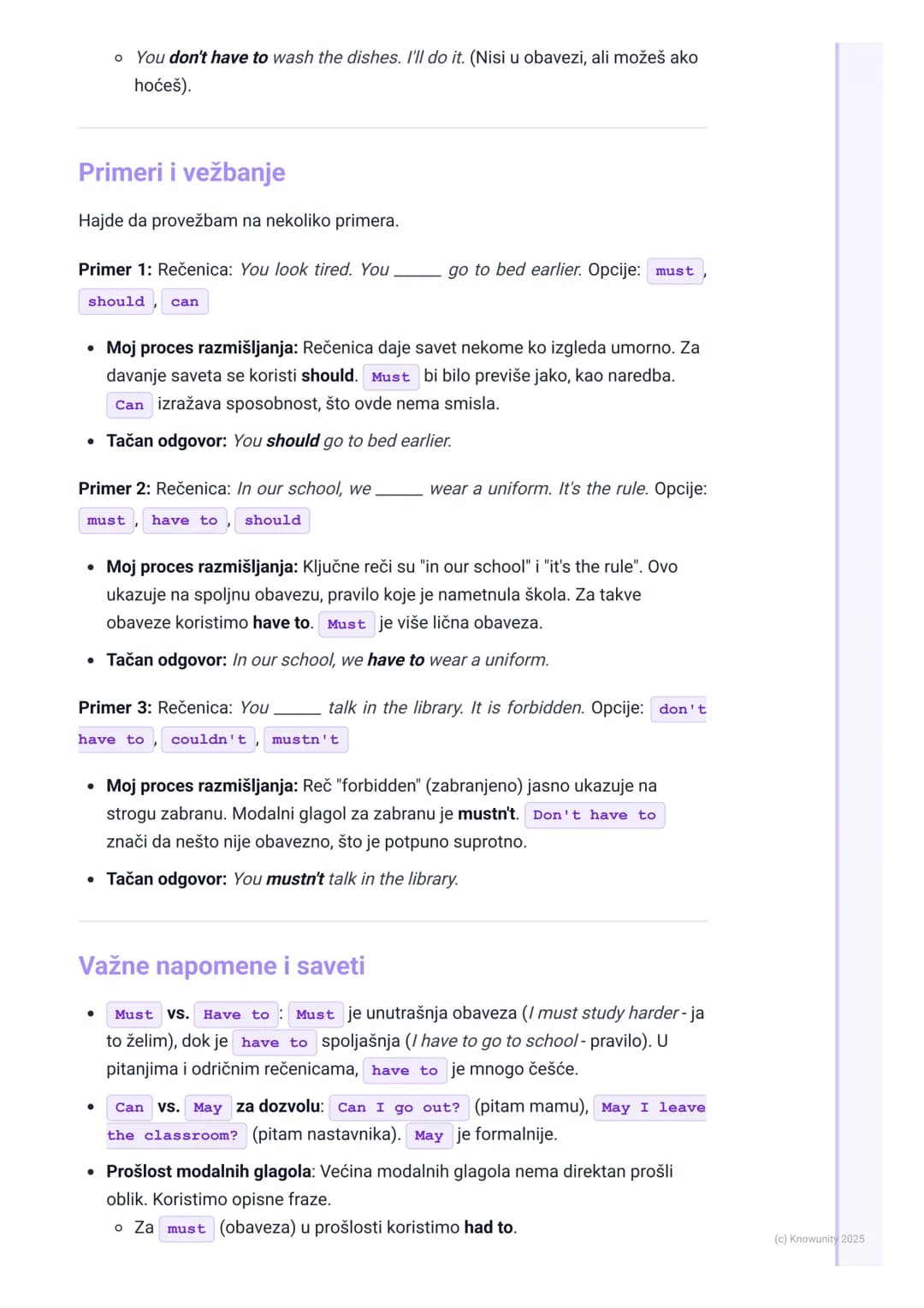 # Modalni glagoli (Modal Verbs)

Uvod u modalne glagole

Modalni glagoli su posebna vrsta pomoćnih glagola. Oni ne opisuju radnju, već
daju 