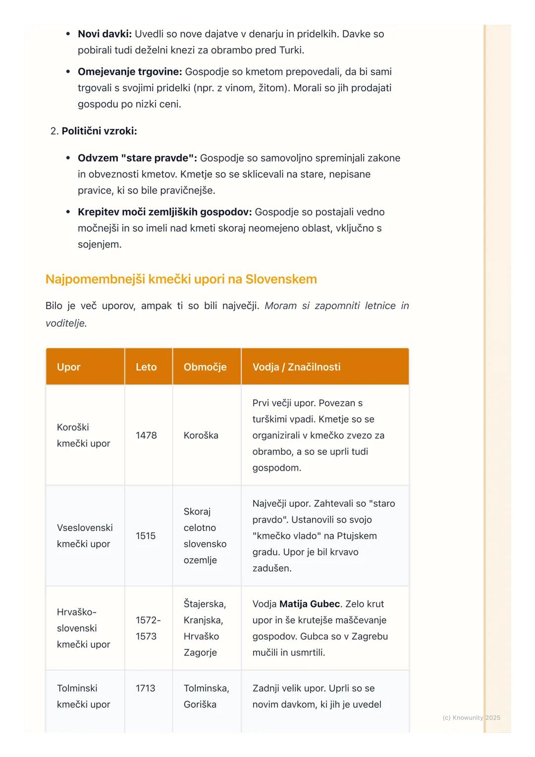 # Kmečki upori

Uvod v kmečke upore

Kmečki upori so bili upori kmetov (podložnikov) proti njihovim zemljiškim
gospodom. Dogajali so se v zg