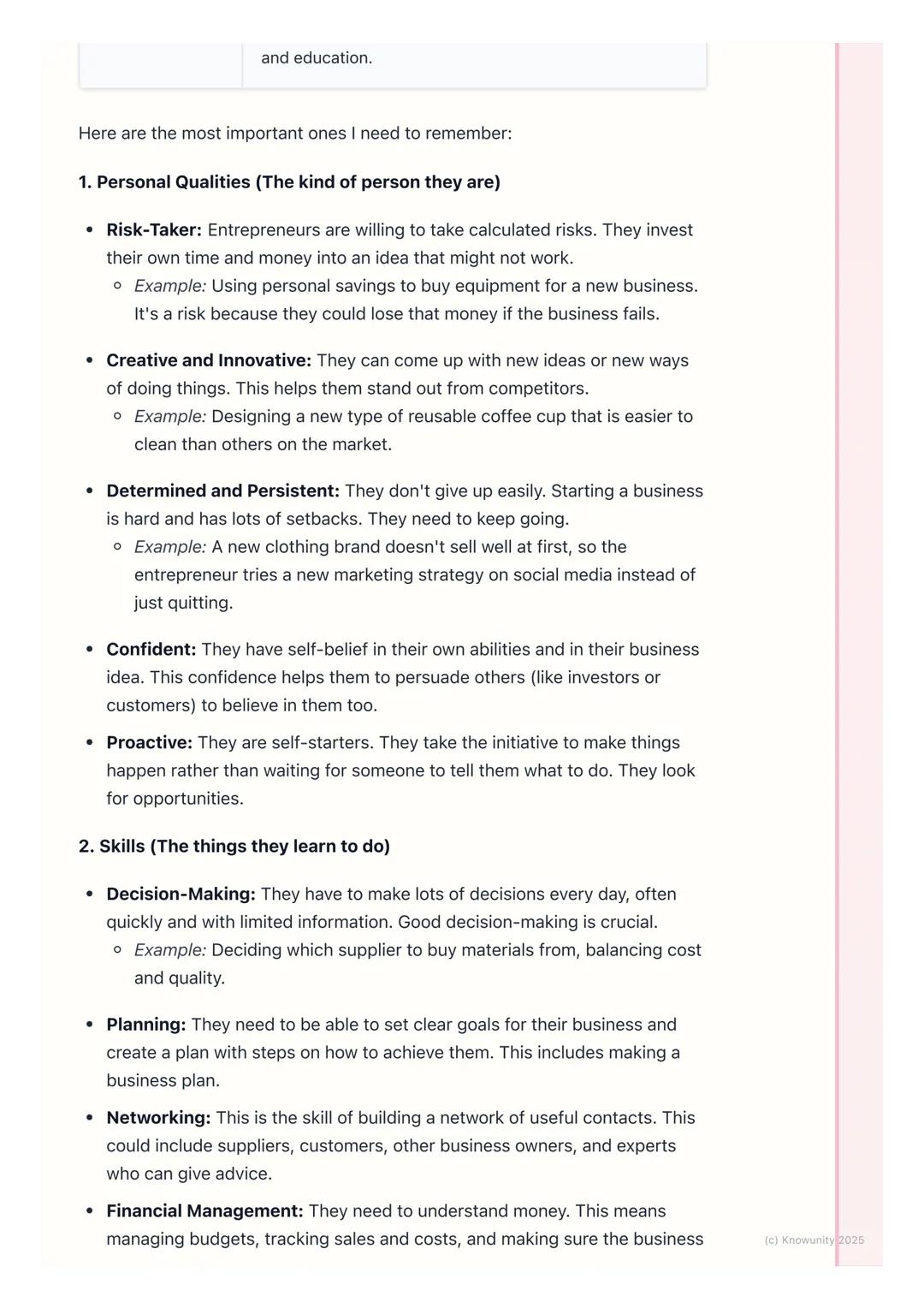# Characteristics of an
Entrepreneur

What are entrepreneurial characteristics?

An entrepreneur is someone who spots a business opportunity