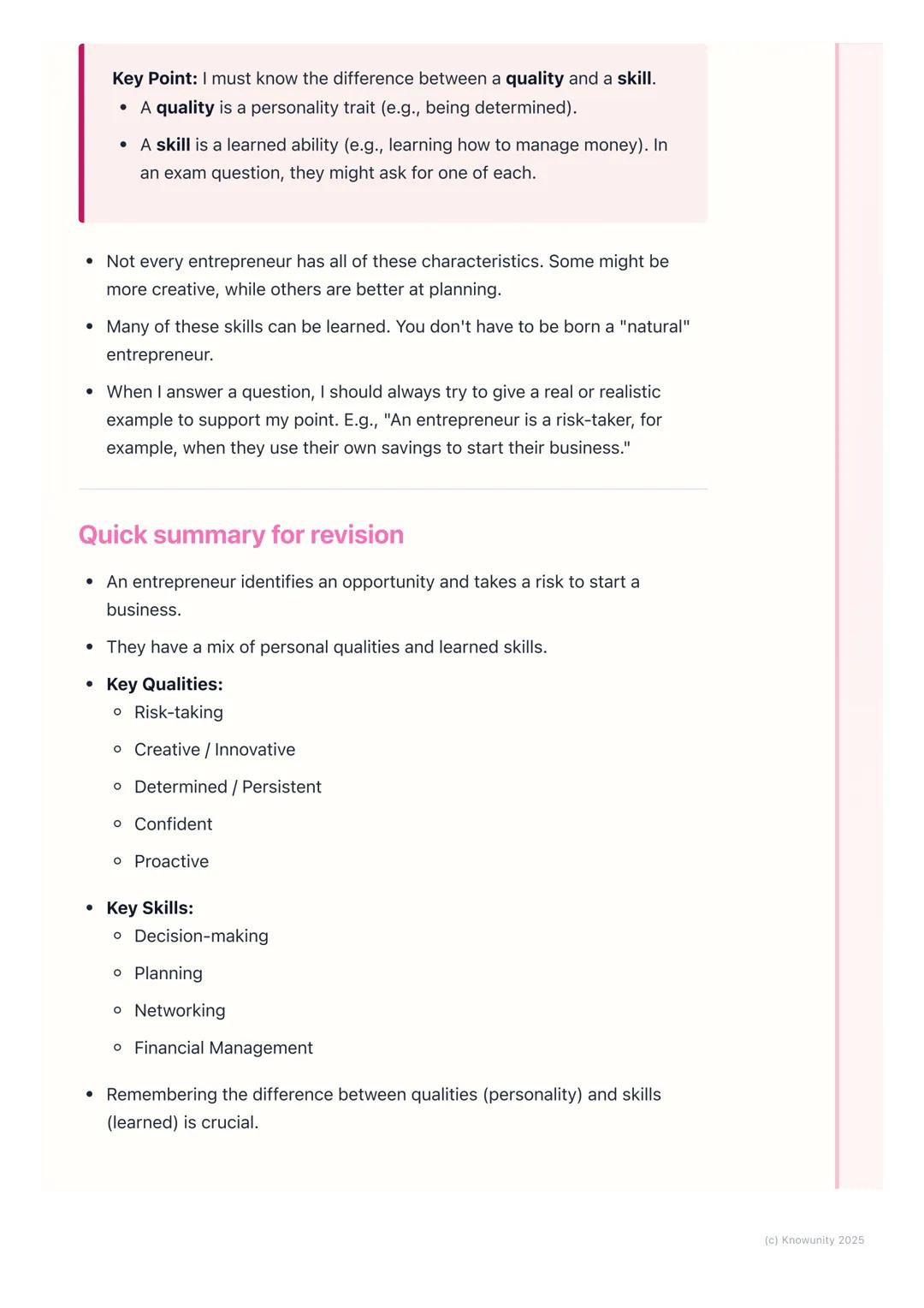 # Characteristics of an
Entrepreneur

What are entrepreneurial characteristics?

An entrepreneur is someone who spots a business opportunity