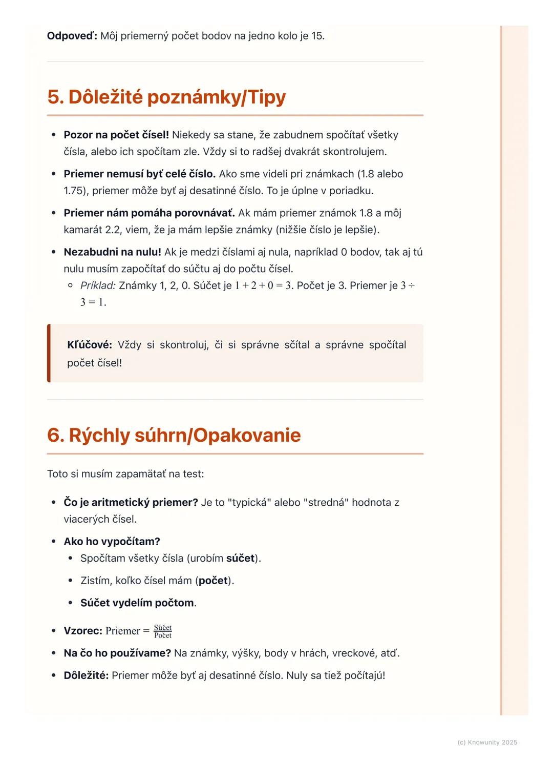 # Aritmetický priemer

1. Prehľad aritmetického priemeru

Ahoj! Dnes si píšem poznámky k aritmetickému priemeru. Je to super dôležitá
vec v 