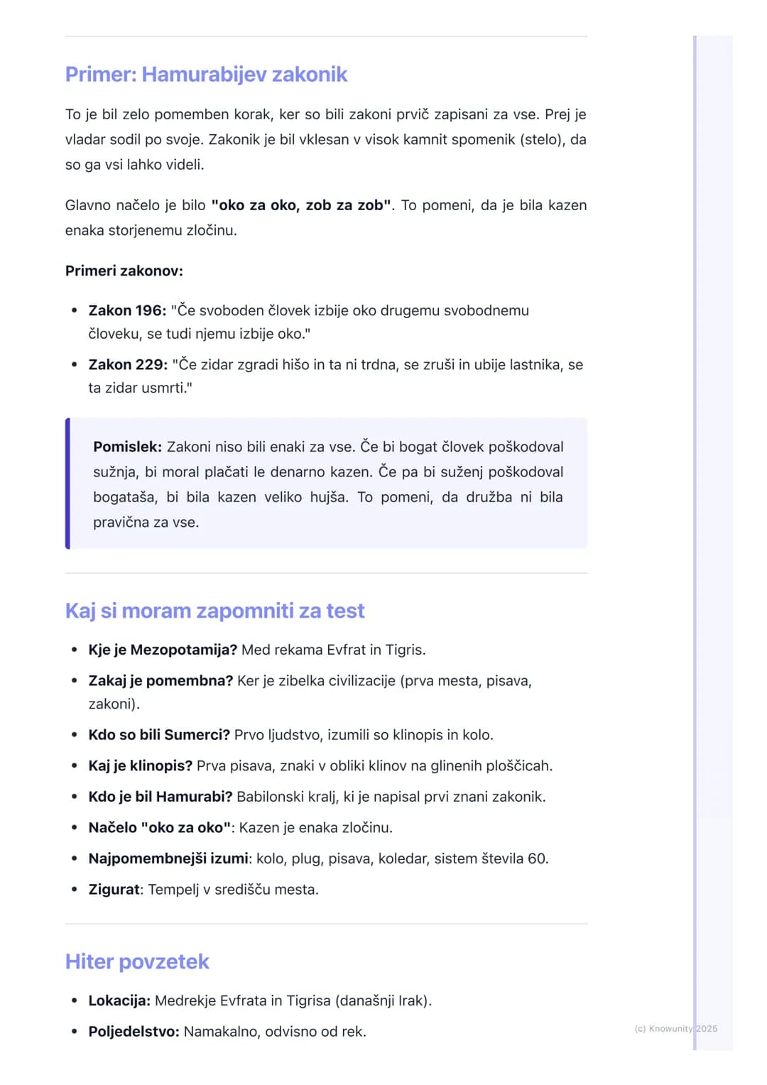 # Mezopotamija

Osnovno o Mezopotamiji

Mezopotamija pomeni "dežela med rekama". To je bilo eno prvih območij na
svetu, kjer so ljudje začel