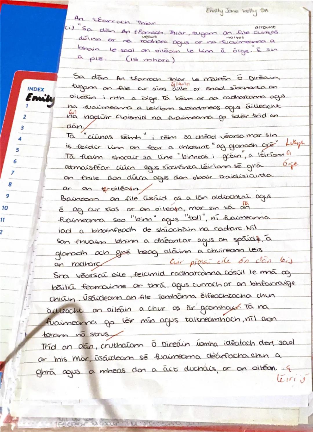 INDEX
Emily
1
An tEarroch Thiar
ci Sa
Emily Jane kelly SA
account
don An tecrrach Thiar, tugom on file cuntas.
dwinn
ar na
veiws
noises
rodh